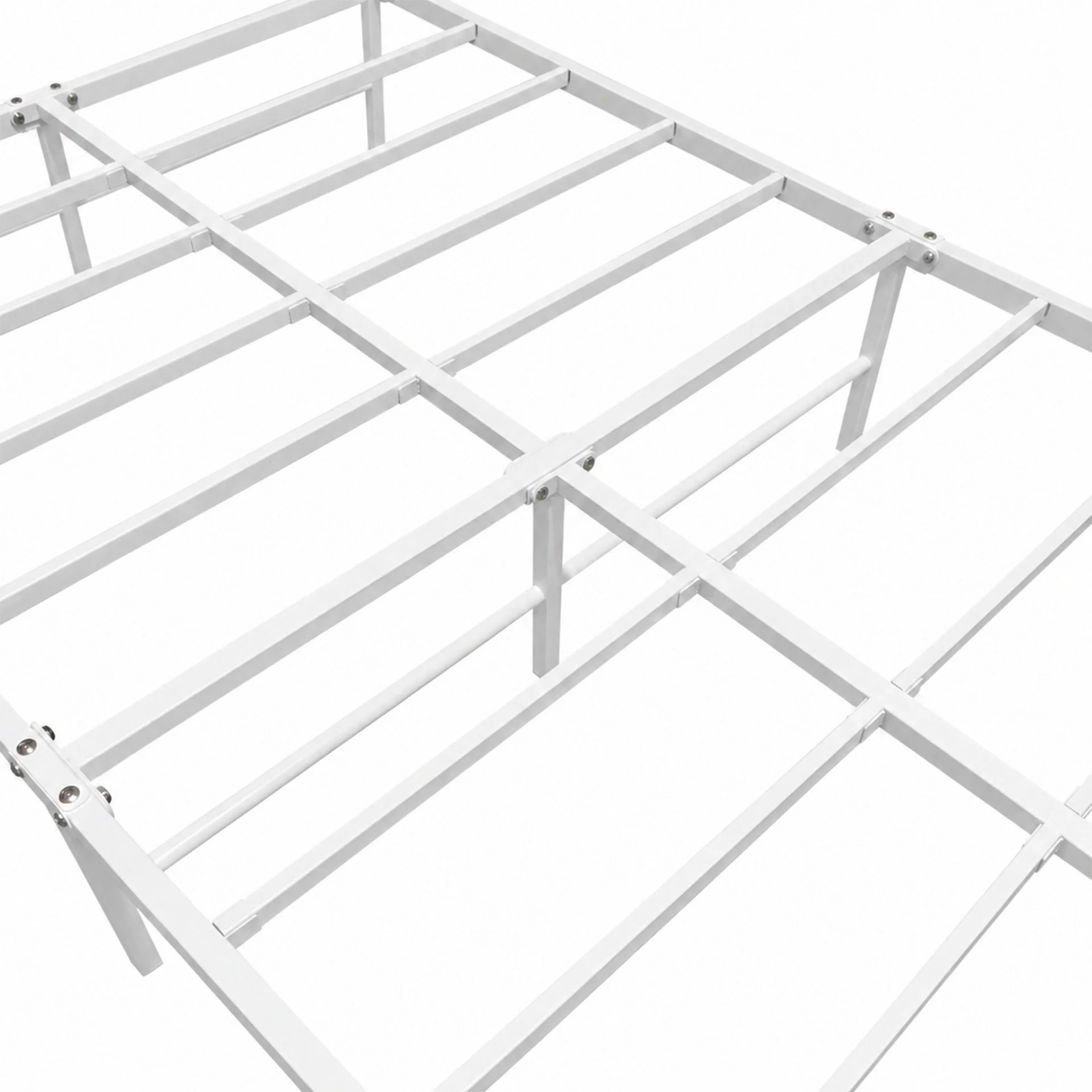Lite King Single Metal Bed Frame - White - Image 11