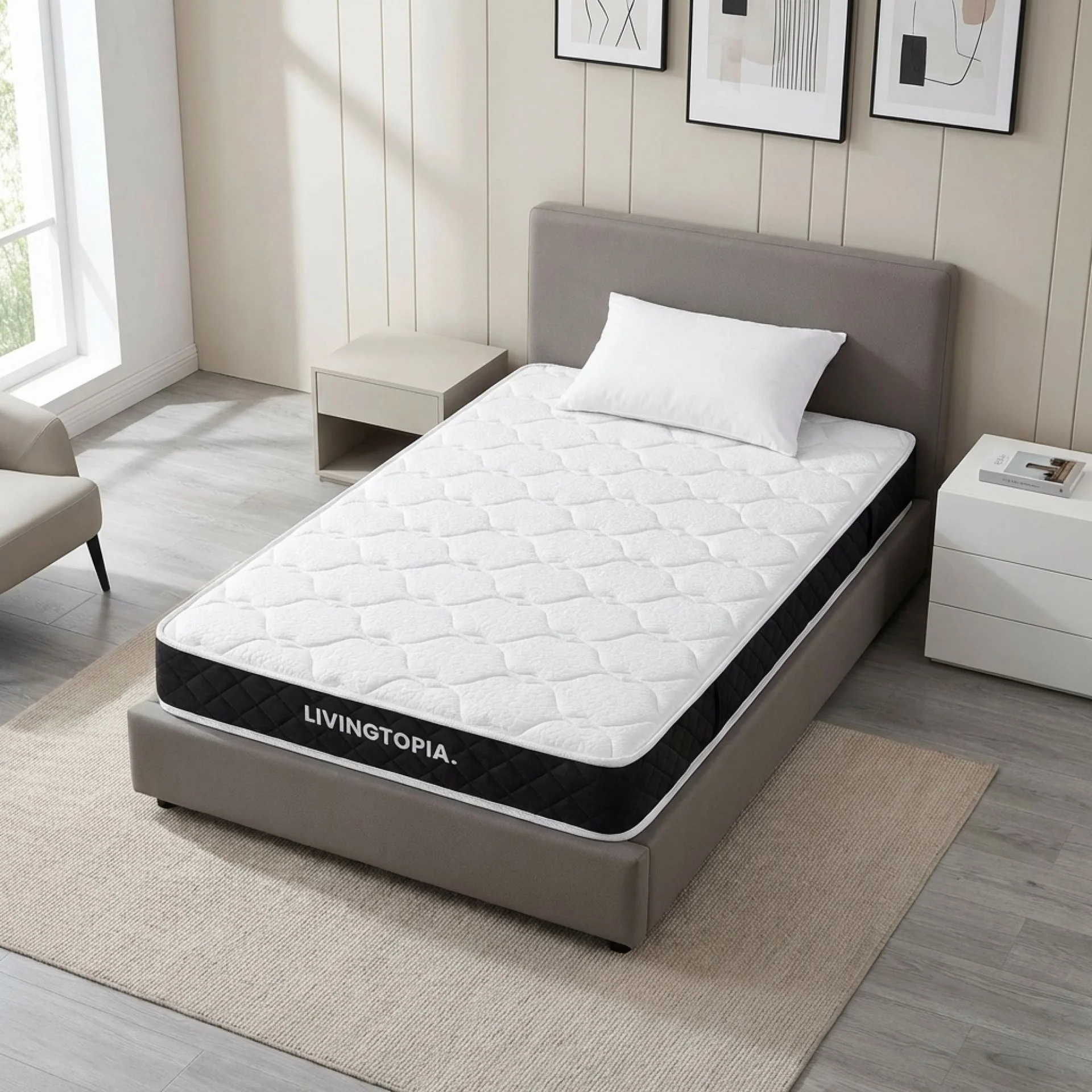 Bamboo Classic Pocket Spring Mattress - King Single - Image 3