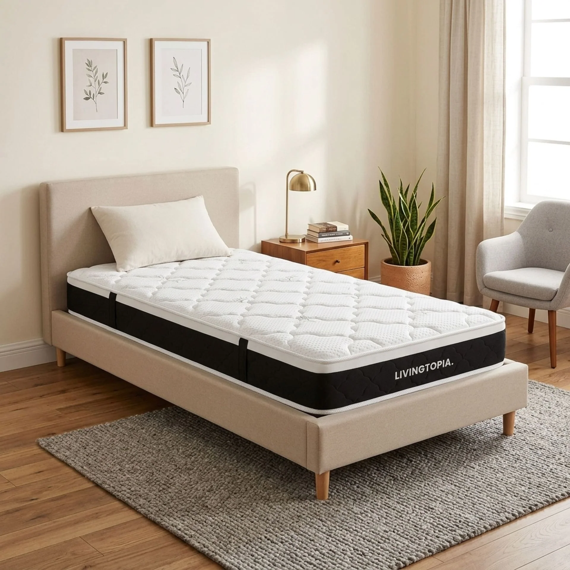 Bamboo Plus 3 Zone Pocket Spring Mattress - King Single - Image 4