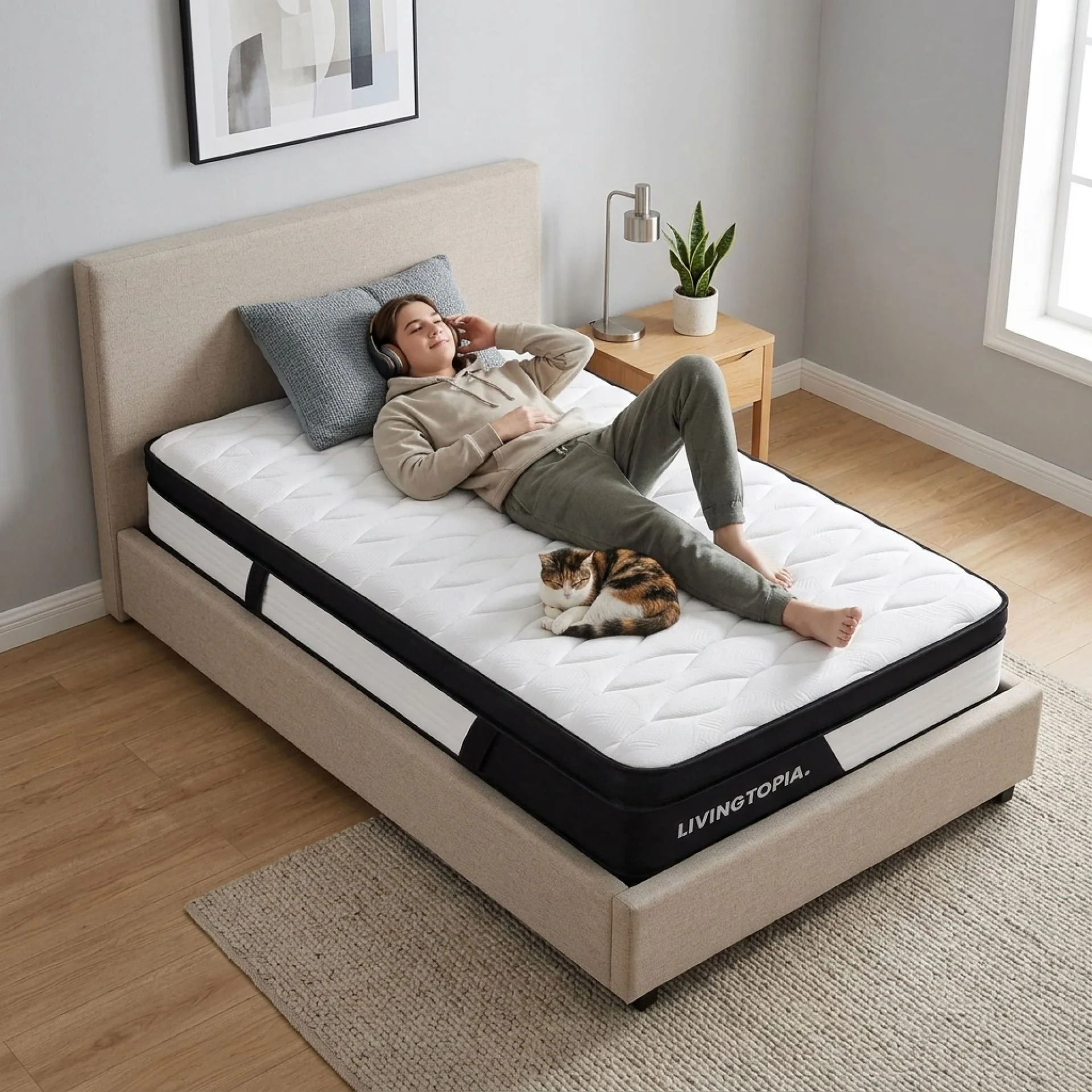Bamboo Pro 5 Zone Pocket Spring Mattress - King Single - Image 16