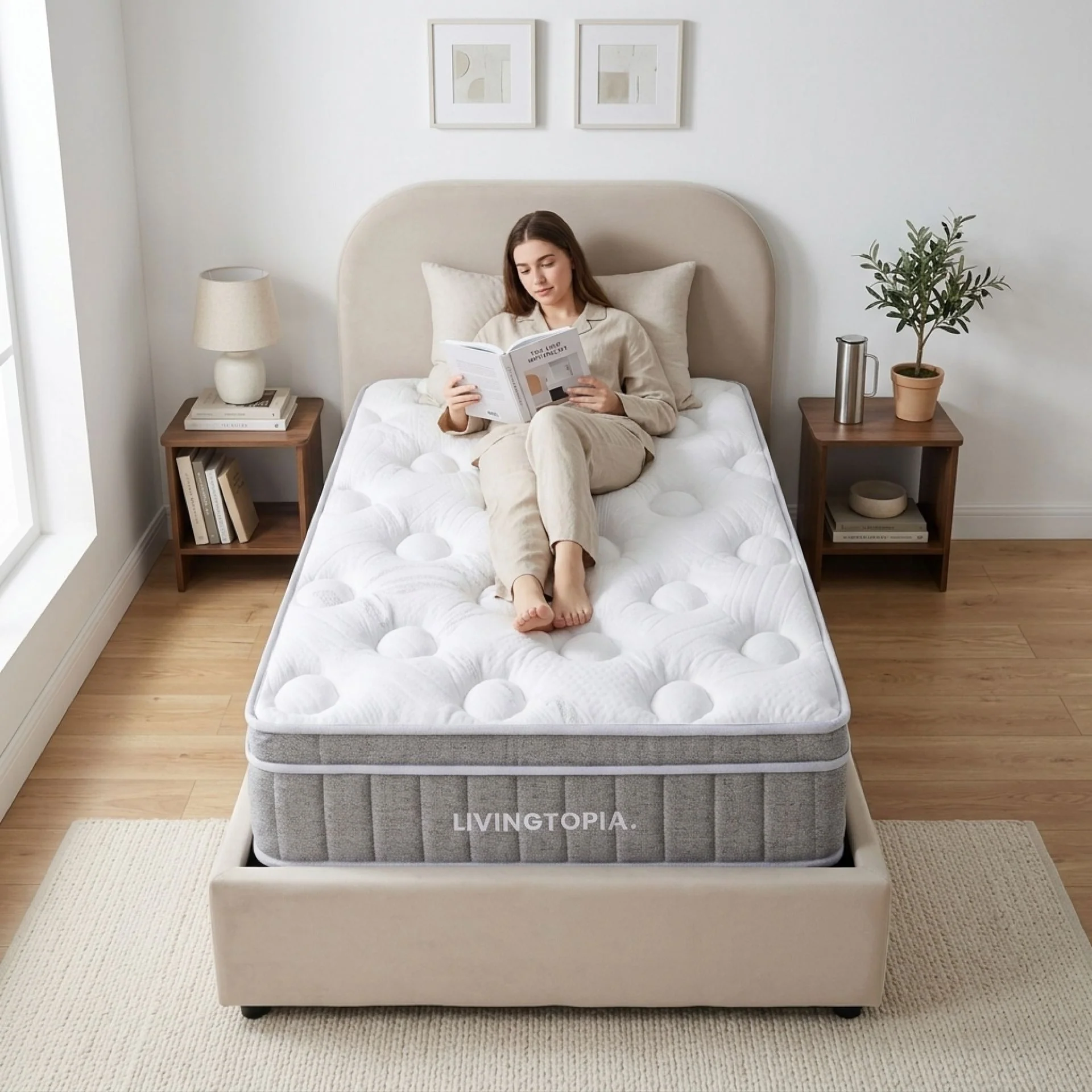 LivingTopia DreamNest Pro Single Mattress