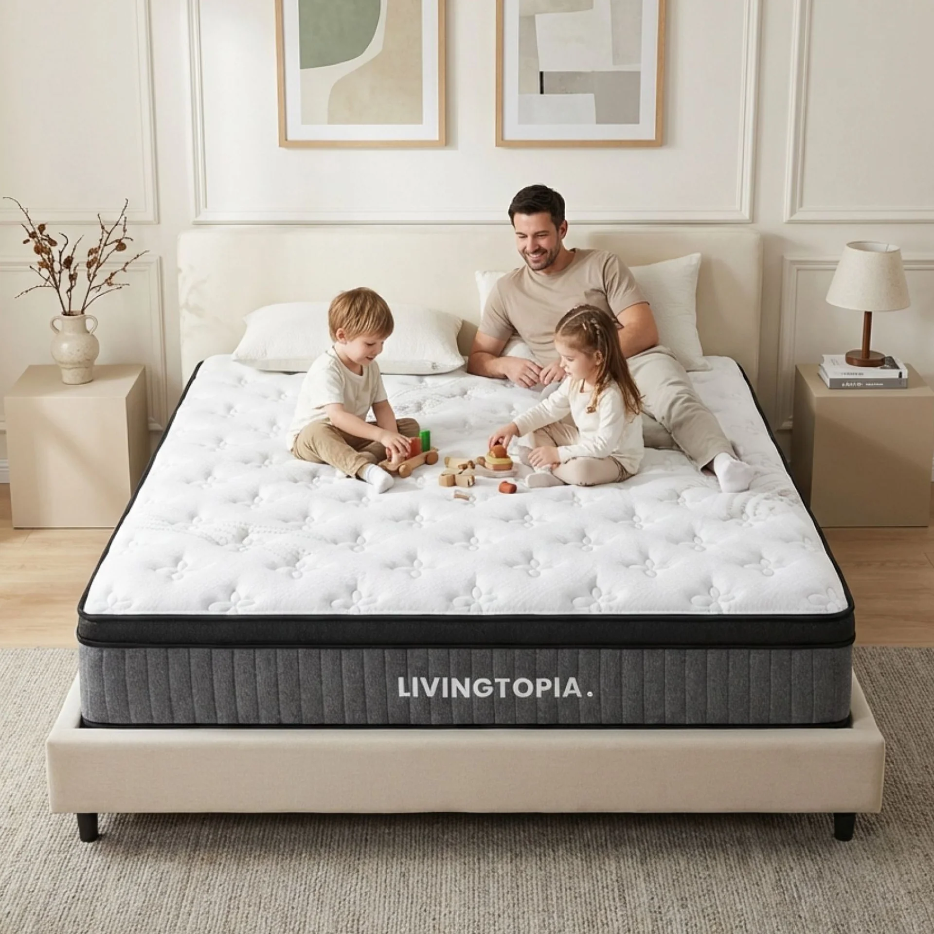LivingTopia Hybrid Prime King Mattress