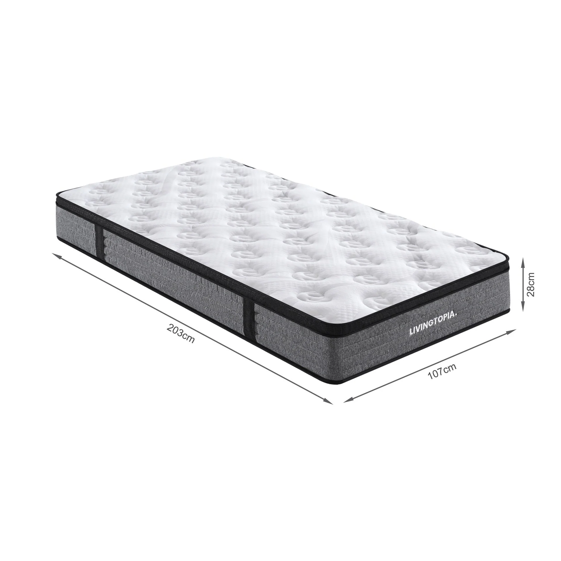 LivingTopia Hybrid Pro King Single Mattress - Image 12