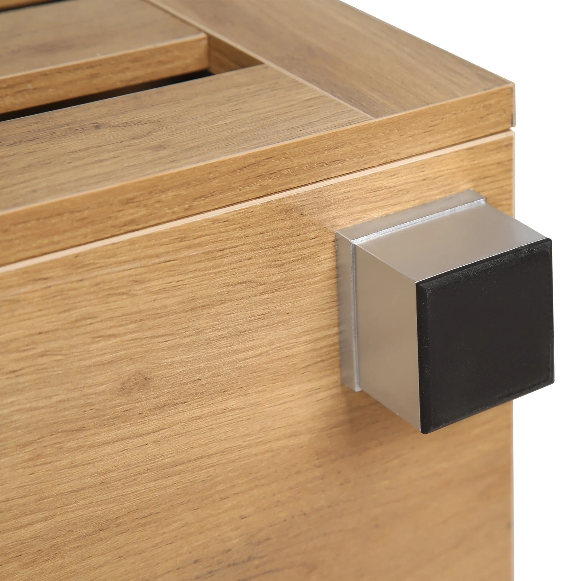 Loma 2 Door Shoe Cabinet Storage Rack - Dark Oak - Image 11