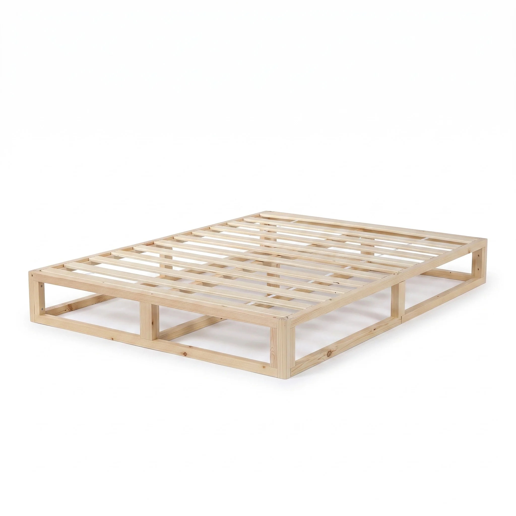 Loom Double Wooden Bed Frame - Natural - Image 7
