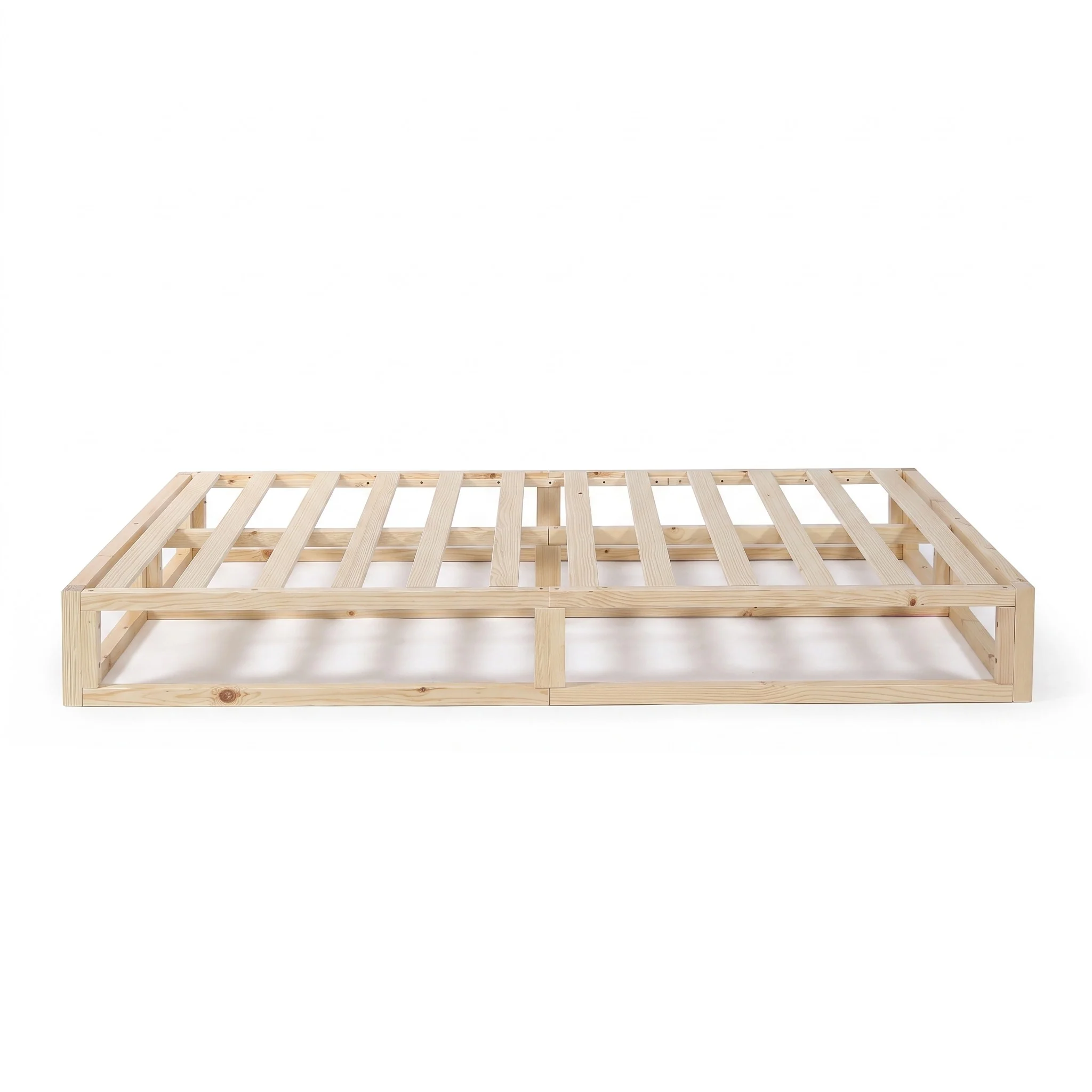 Loom Double Wooden Bed Frame - Natural - Image 9