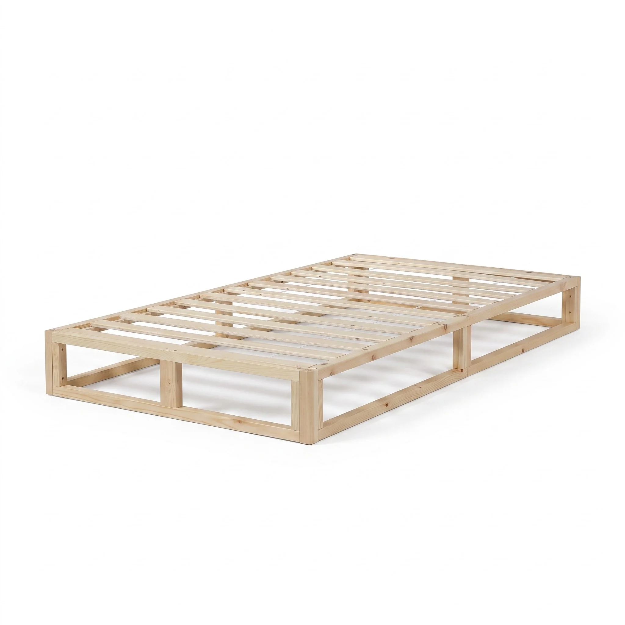 Loom King Single Wooden Bed Frame - Natural - Image 7