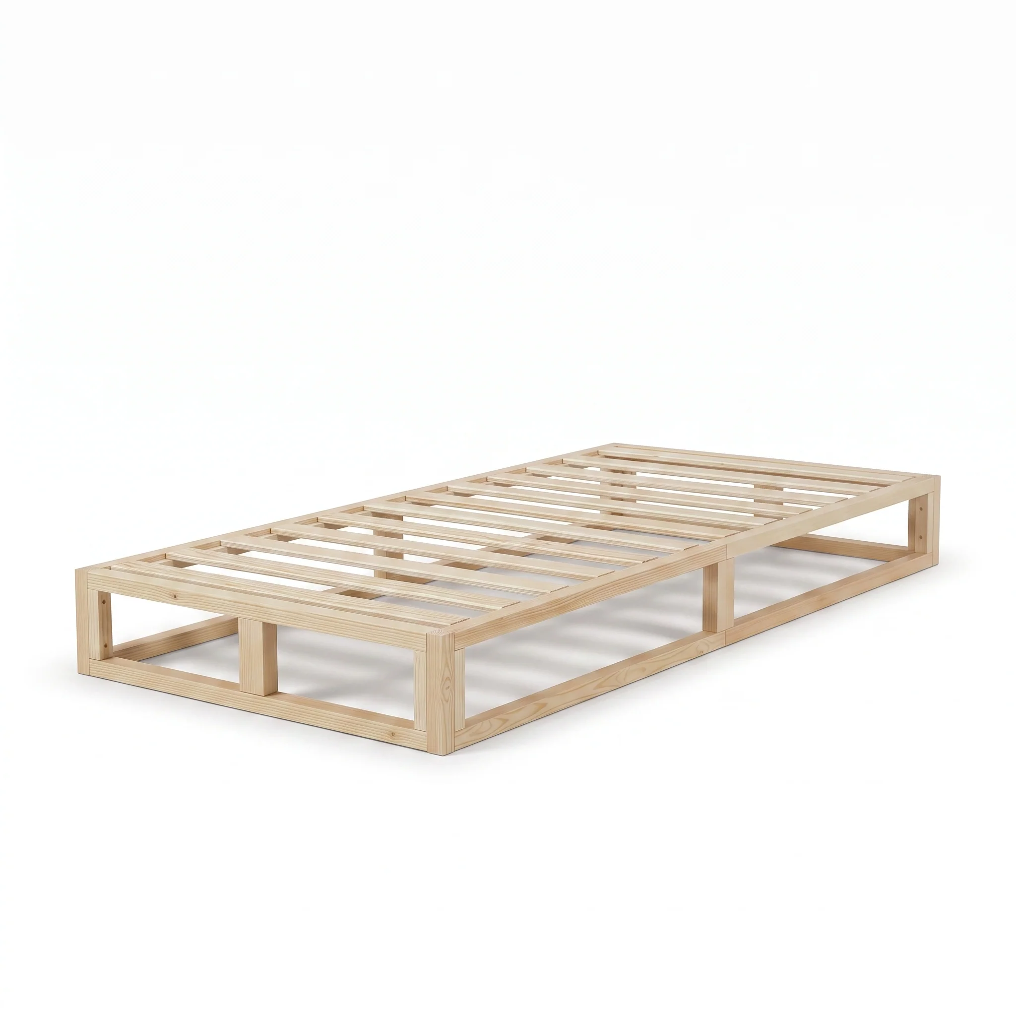 Loom Single Wooden Bed Frame - Natural - Image 7
