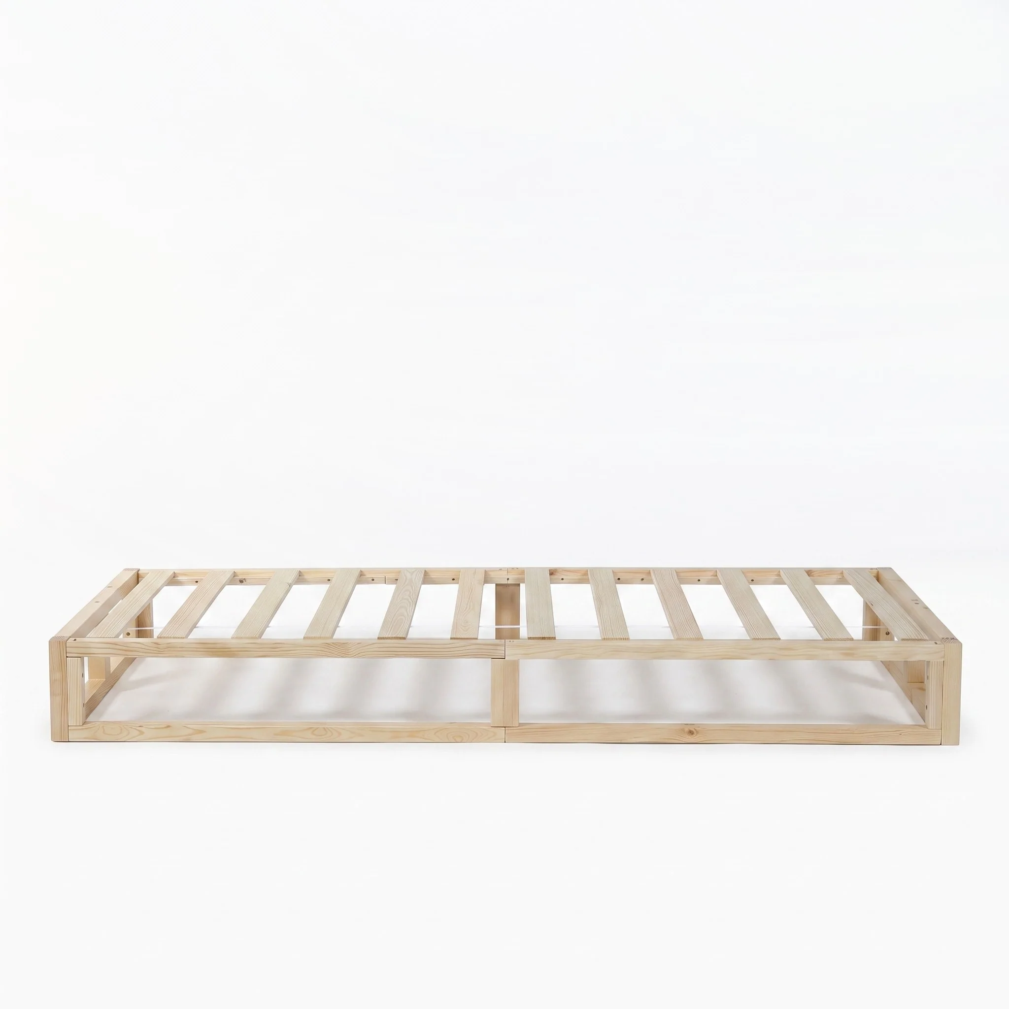 Loom Single Wooden Bed Frame - Natural - Image 9