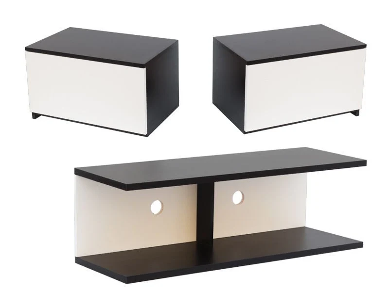 LORTON 1.8M Entertainment Unit - ESPRESSO + WHITE - Image 9