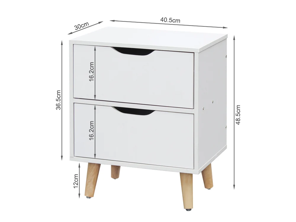 LOY Bedside Table - WHITE - Image 9