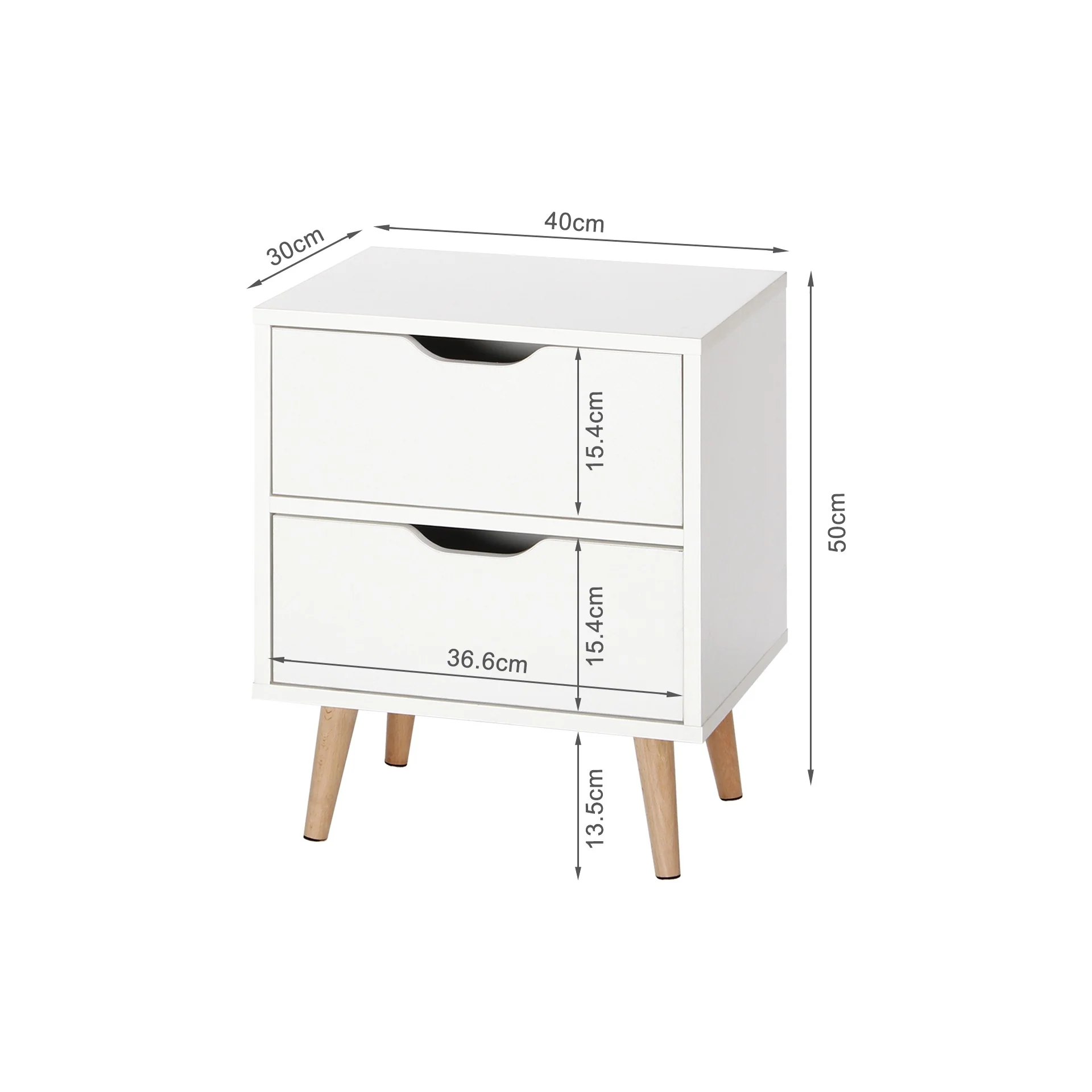 LOY Bedside Table - White - Image 11