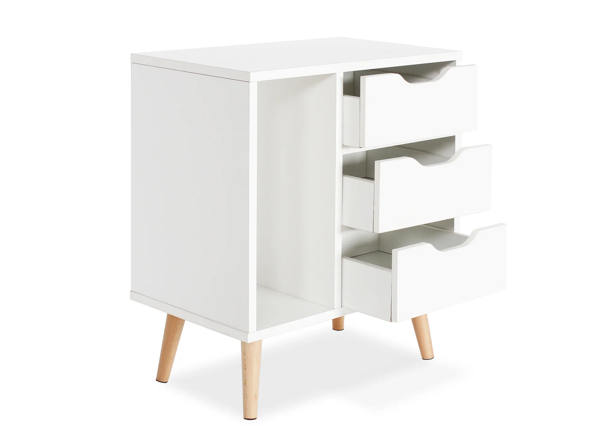 LUCA Bedside Table - WHITE - Image 4