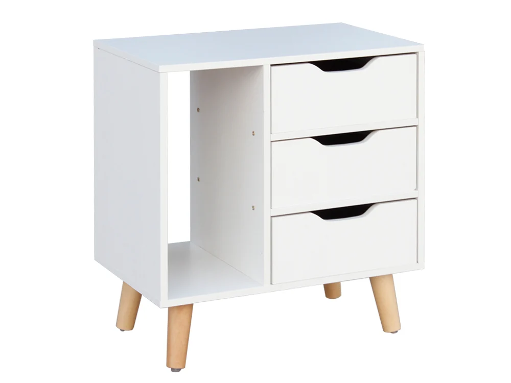 LUCA Bedside Table - WHITE - Image 10