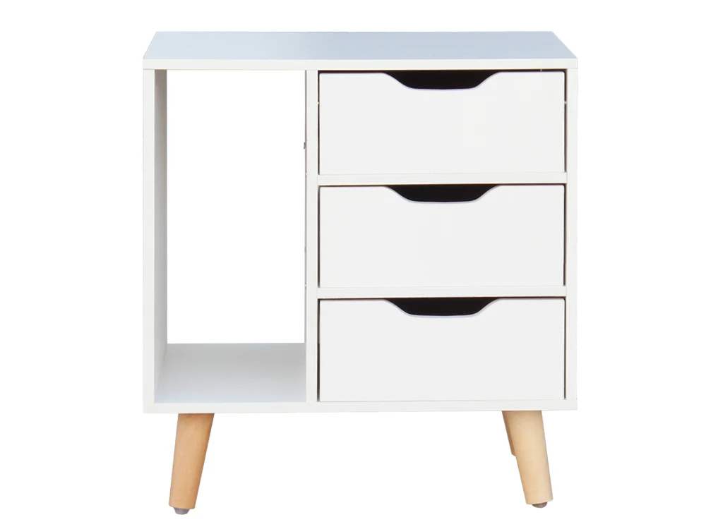 LUCA Bedside Table - WHITE - Image 9