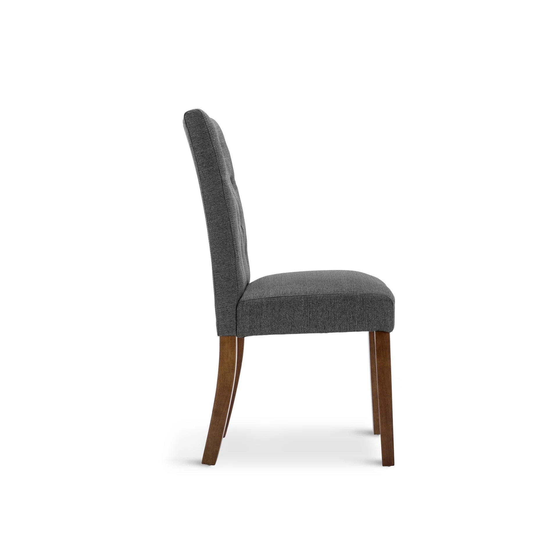 Lucia Upholstered Dining Chair - Set of 2 - Dark Grey - Image 8