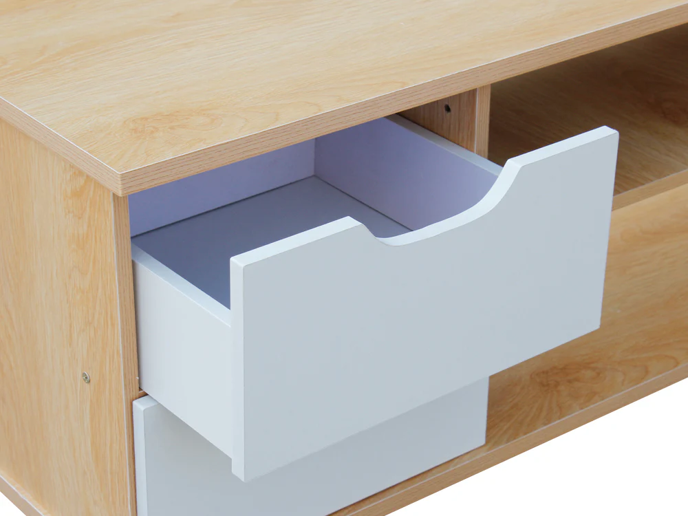 LUCILLE 1.2M Entertainment Unit 4 Drawers - OAK - Image 5