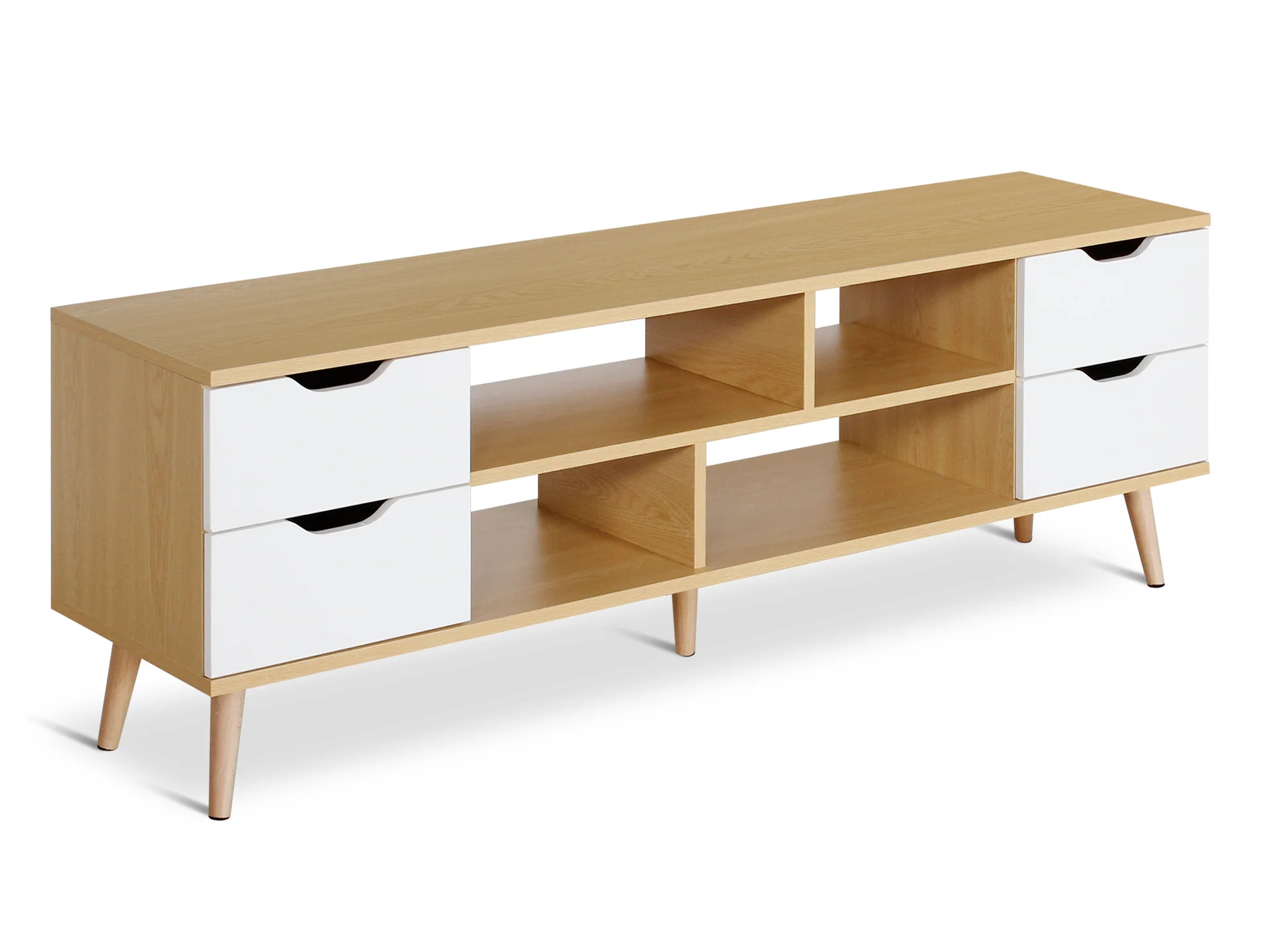 Lucille 1.4m Entertainment Unit - Oak - Image 2