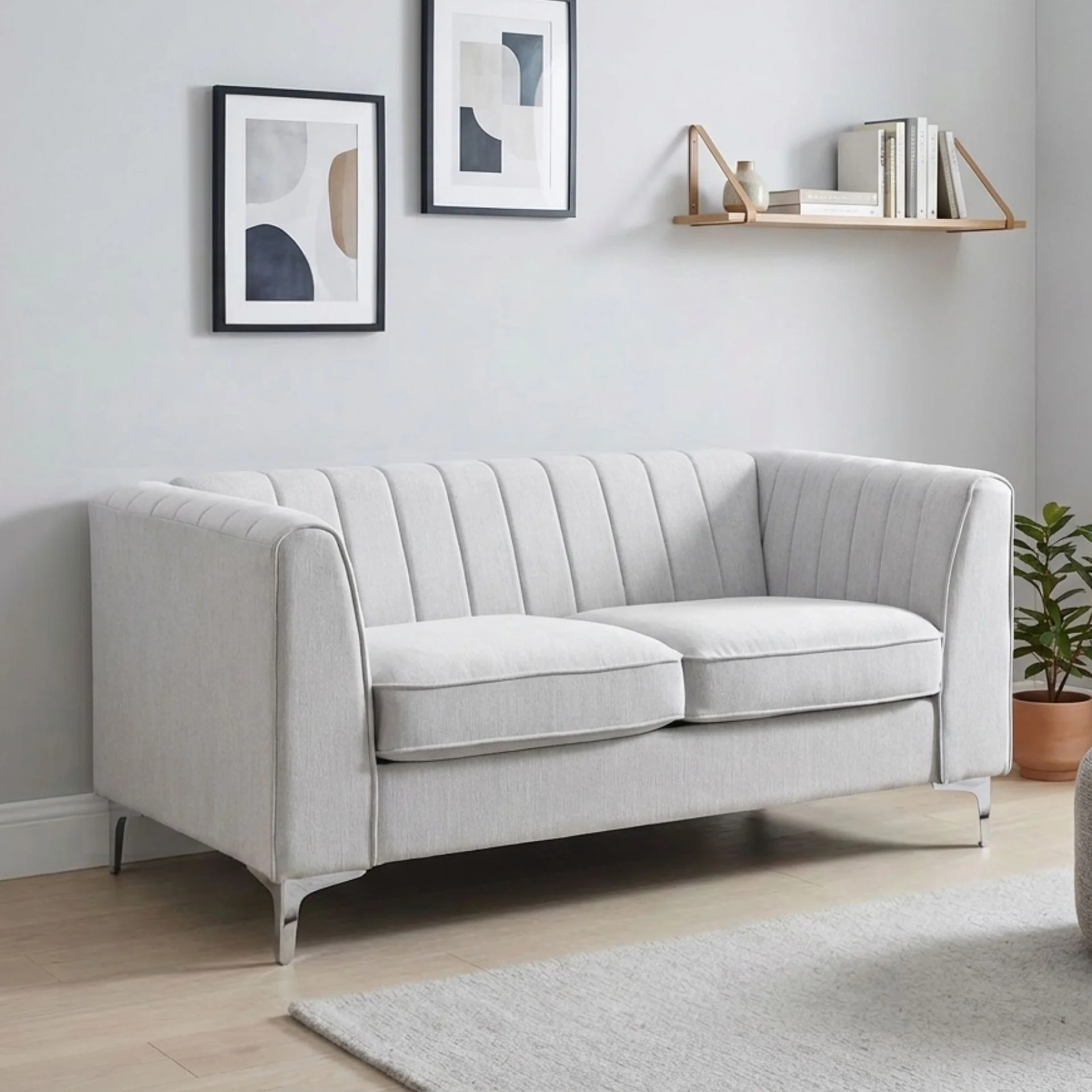Madison 2 Seater Sofa - Stone - Image 3