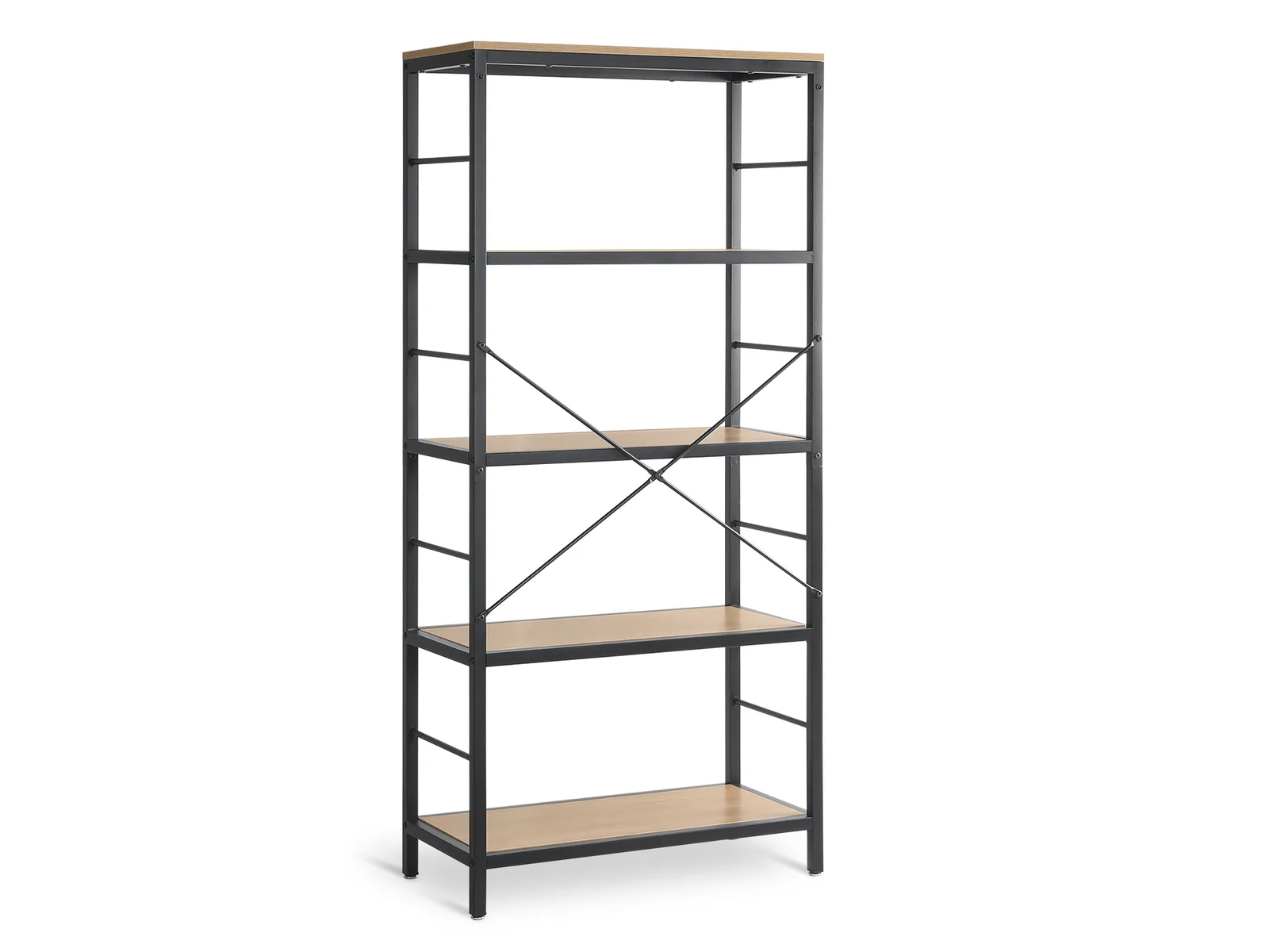 MAINIT 5 Tier Bookshelf - OAK - Image 3