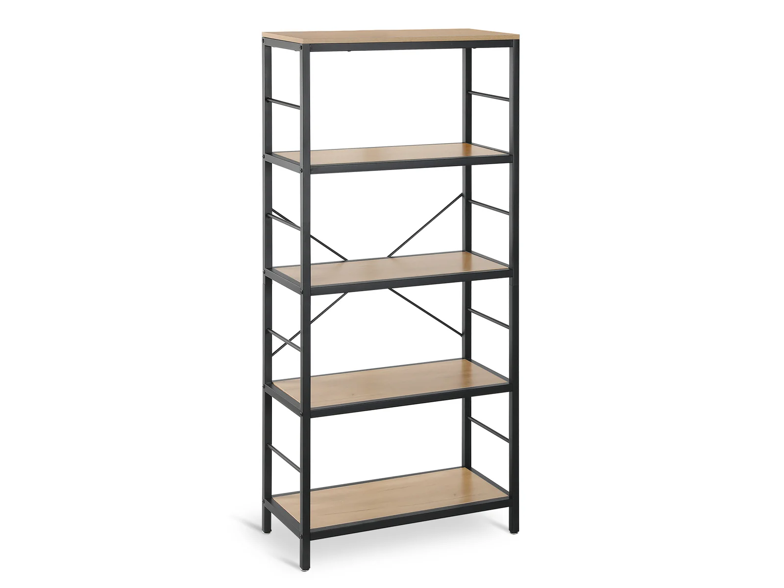 MAINIT 5 Tier Bookshelf - OAK - Image 4