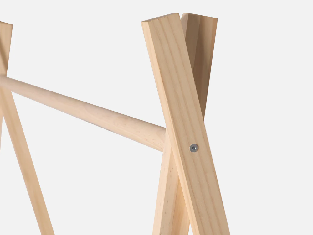 MALOMBE Wooden Clothes Rack Hanger - OAK - Image 6