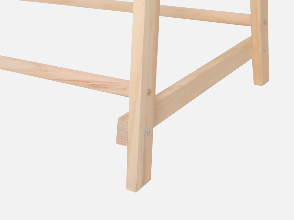 MALOMBE Wooden Clothes Rack Hanger - OAK - Image 7
