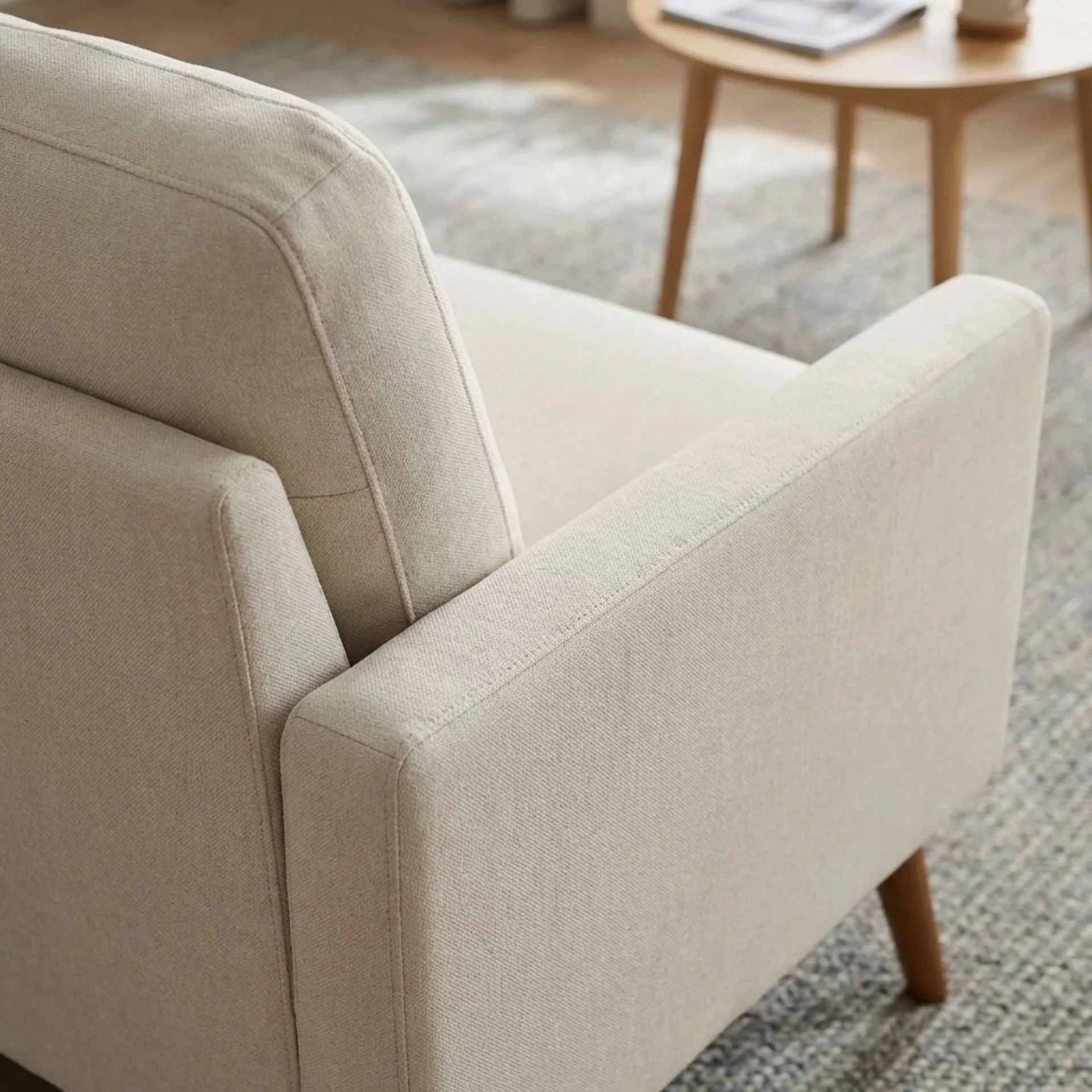 Marine 3 Seater Sofa - Beige - Image 5