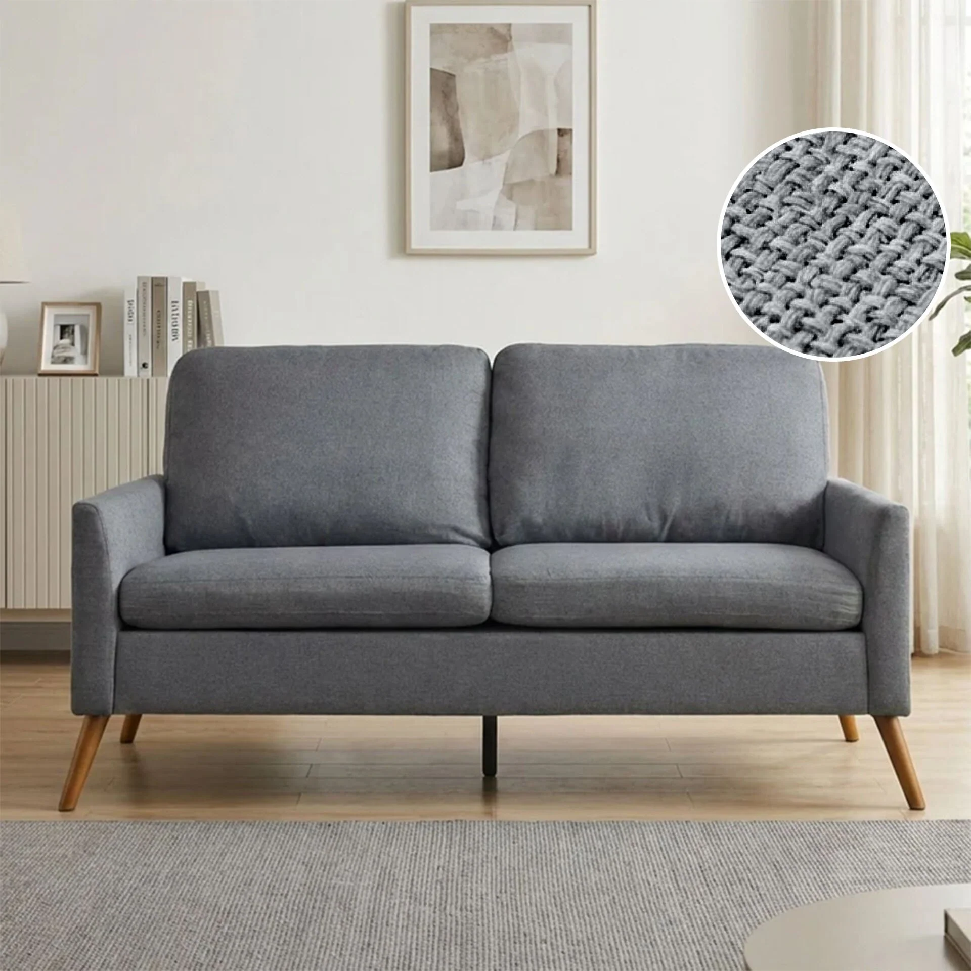 Marine 3 Seater Sofa - Dark Grey - Image 2