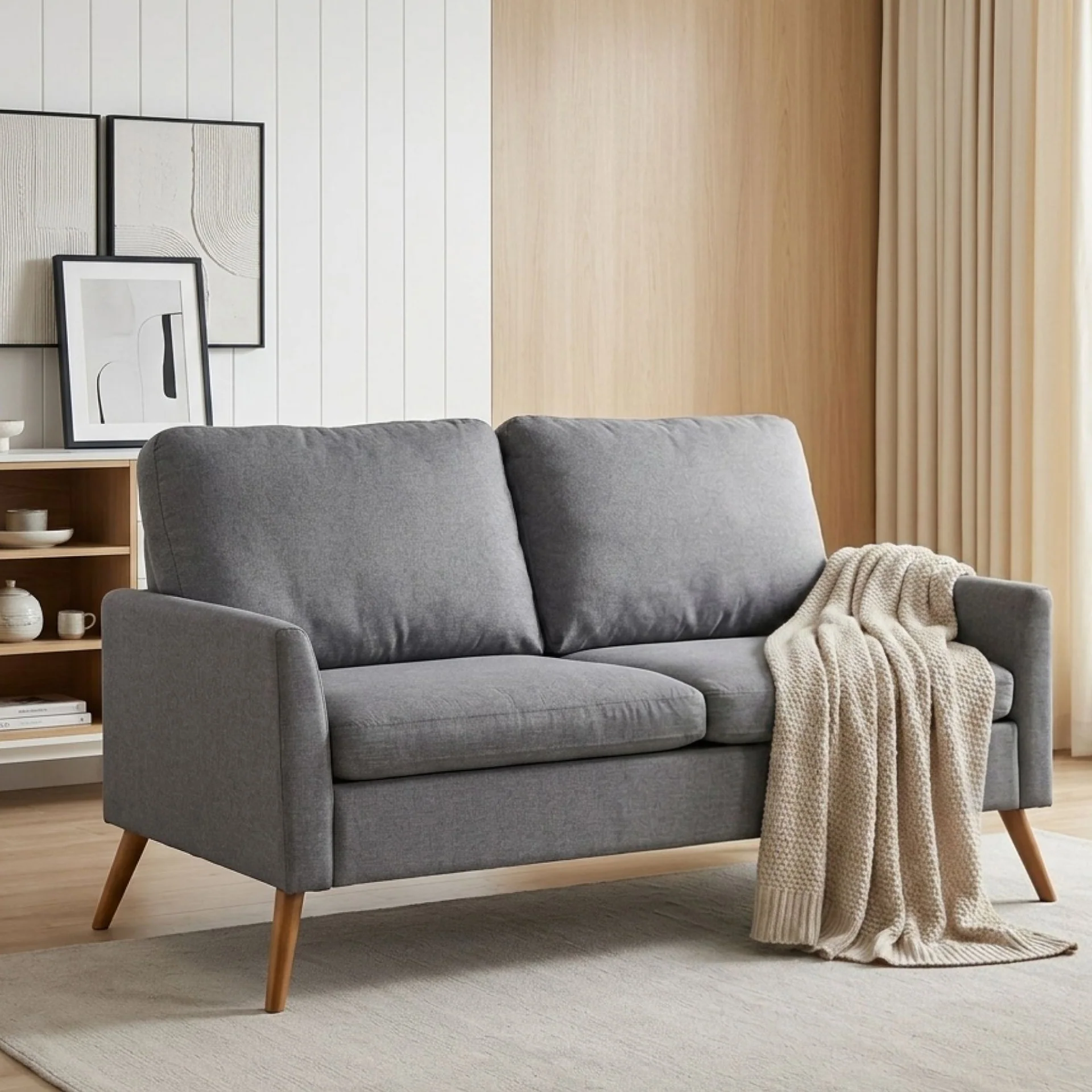 Marine 3 Seater Sofa - Dark Grey - Image 4