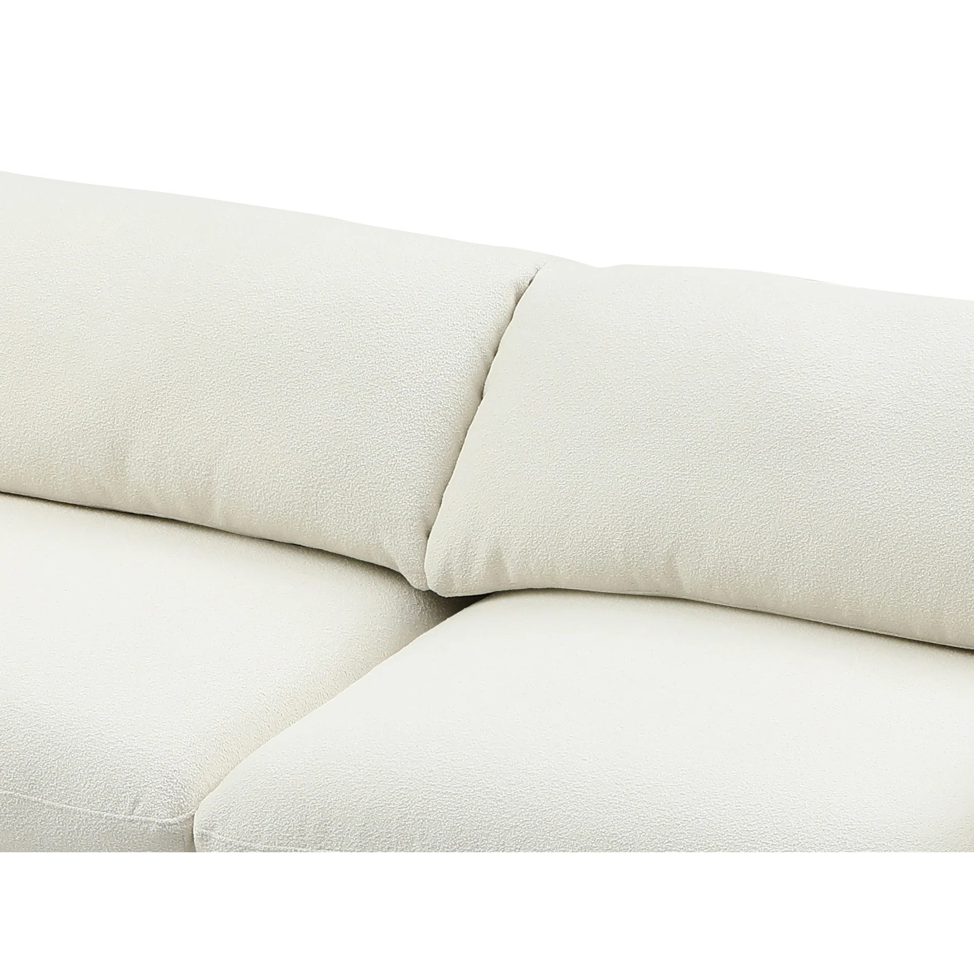 Marion Boucle 3 Seater Sofa - Cream - Image 11