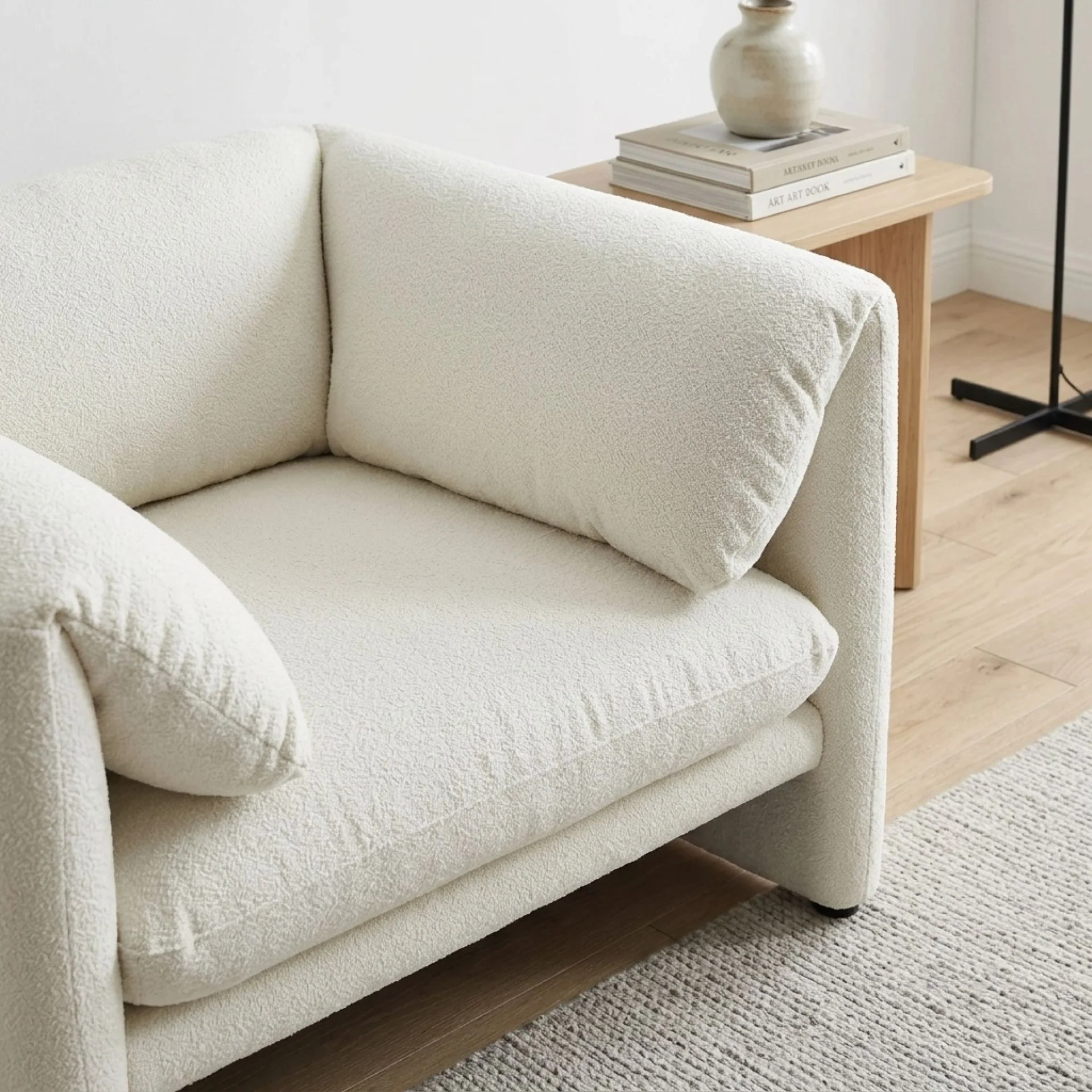 Marion Boucle Occasional Chair - Cream - Image 9