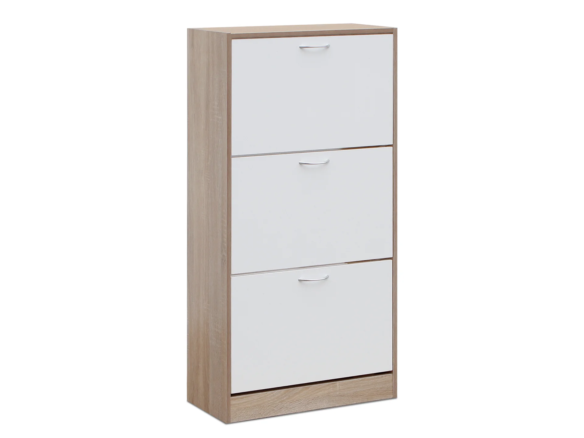 Matilda 3 Drawer Shoe Cabinet Storage - Oak - Image 2