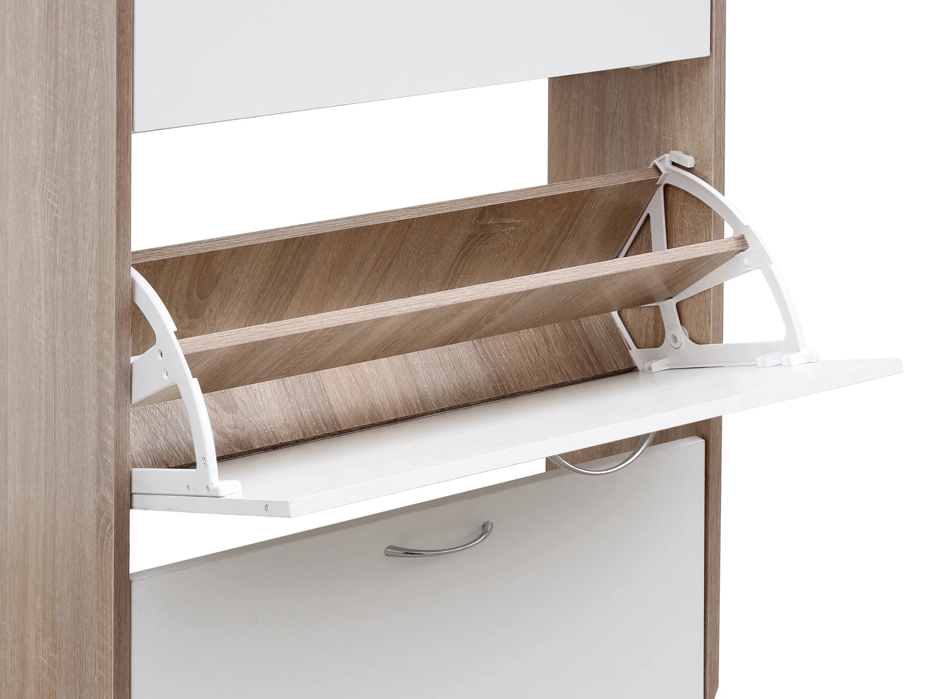 Matilda 3 Drawer Shoe Cabinet Storage - Oak - Image 8