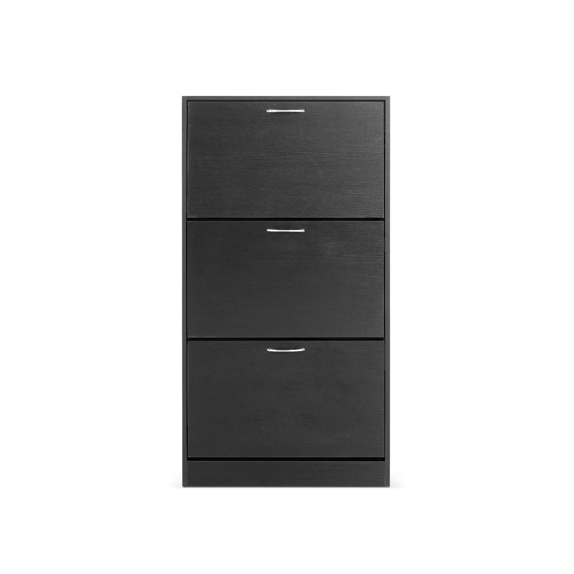 Matilda 3 Drawer Shoe Cabinet Storage Rack - Black - Image 8