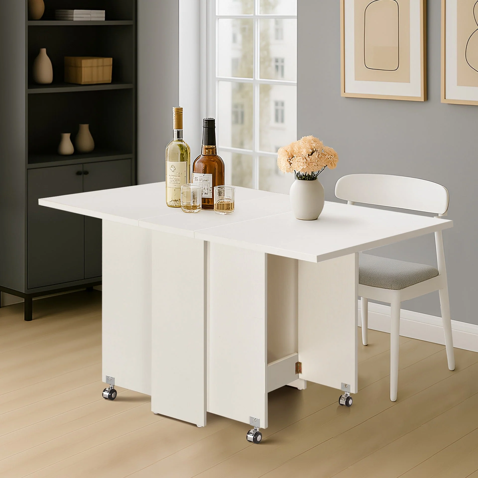 Maverick Foldable Dining Table - White
