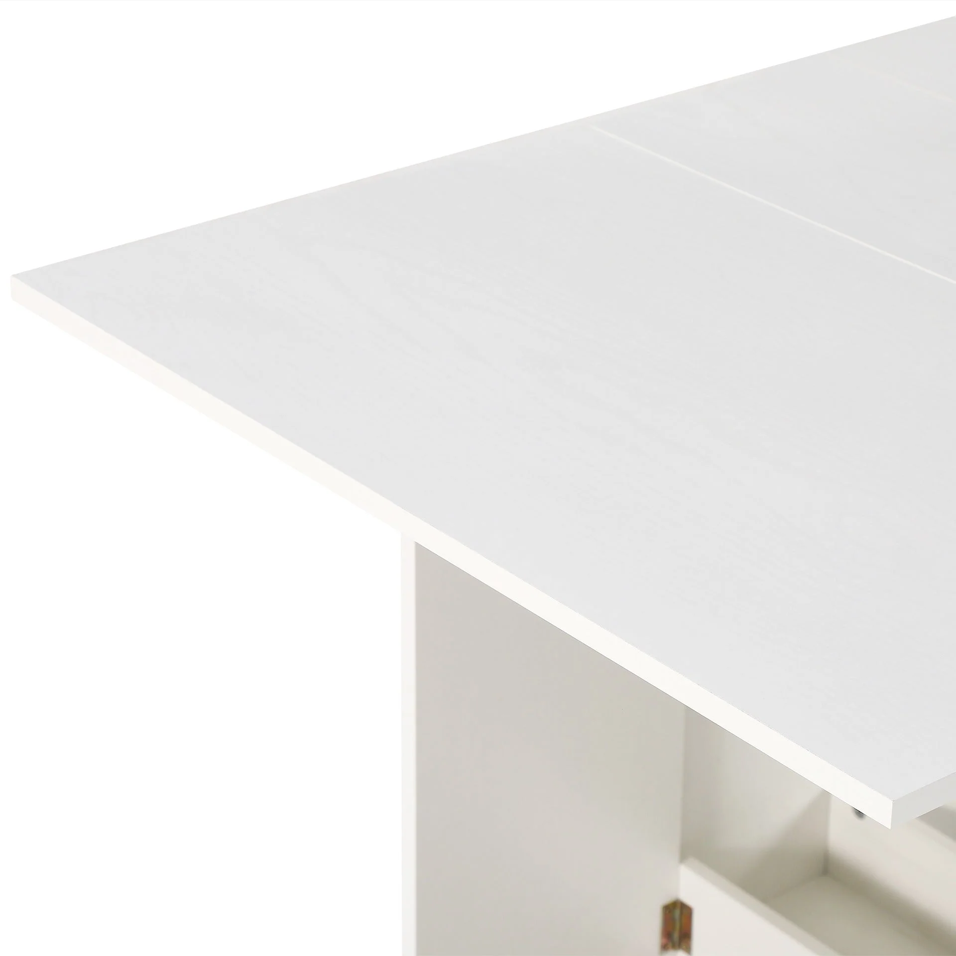 Maverick Foldable Dining Table - White - Image 8