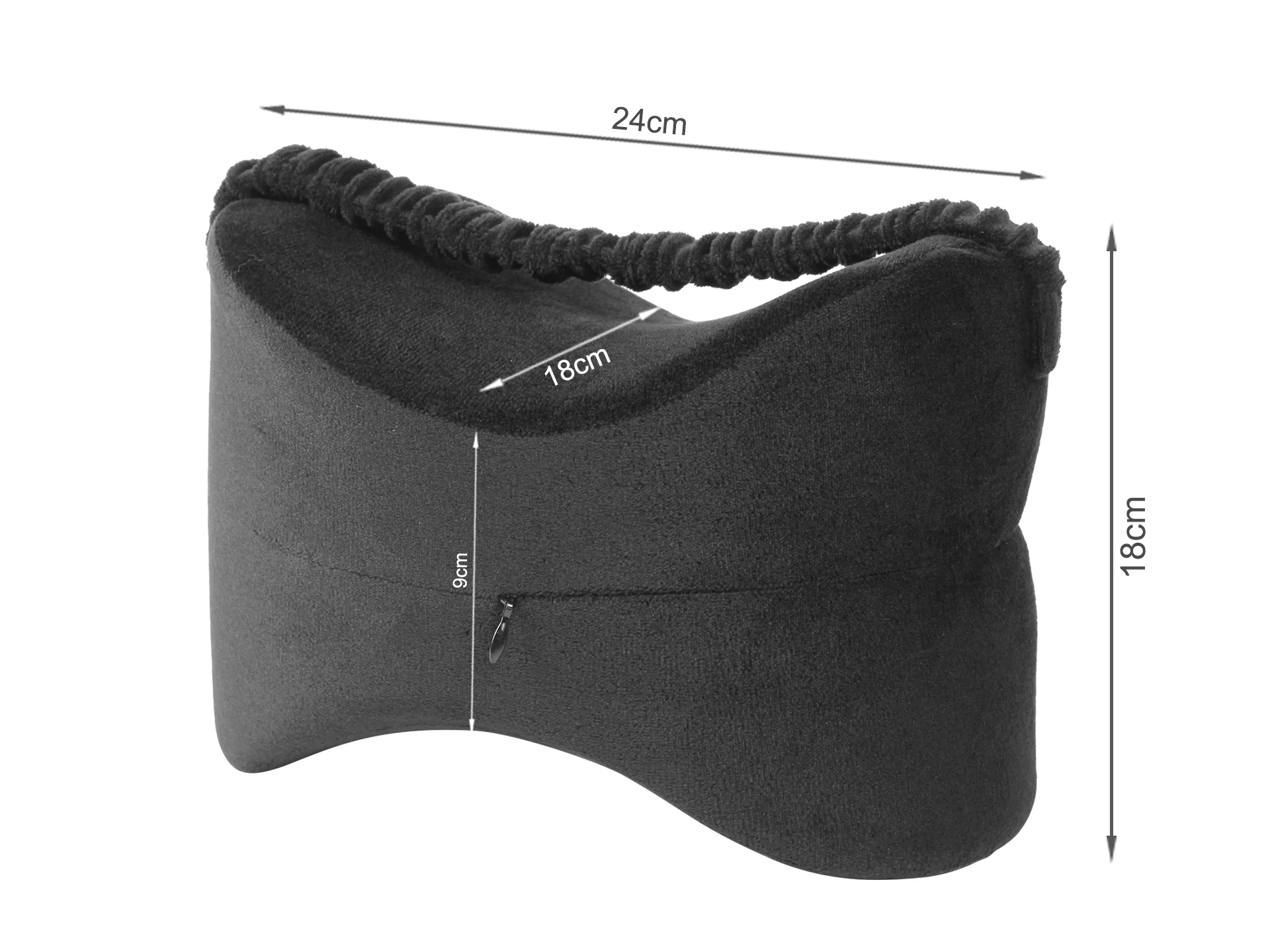 Memory Foam Knee Pillow - BLACK - Image 15