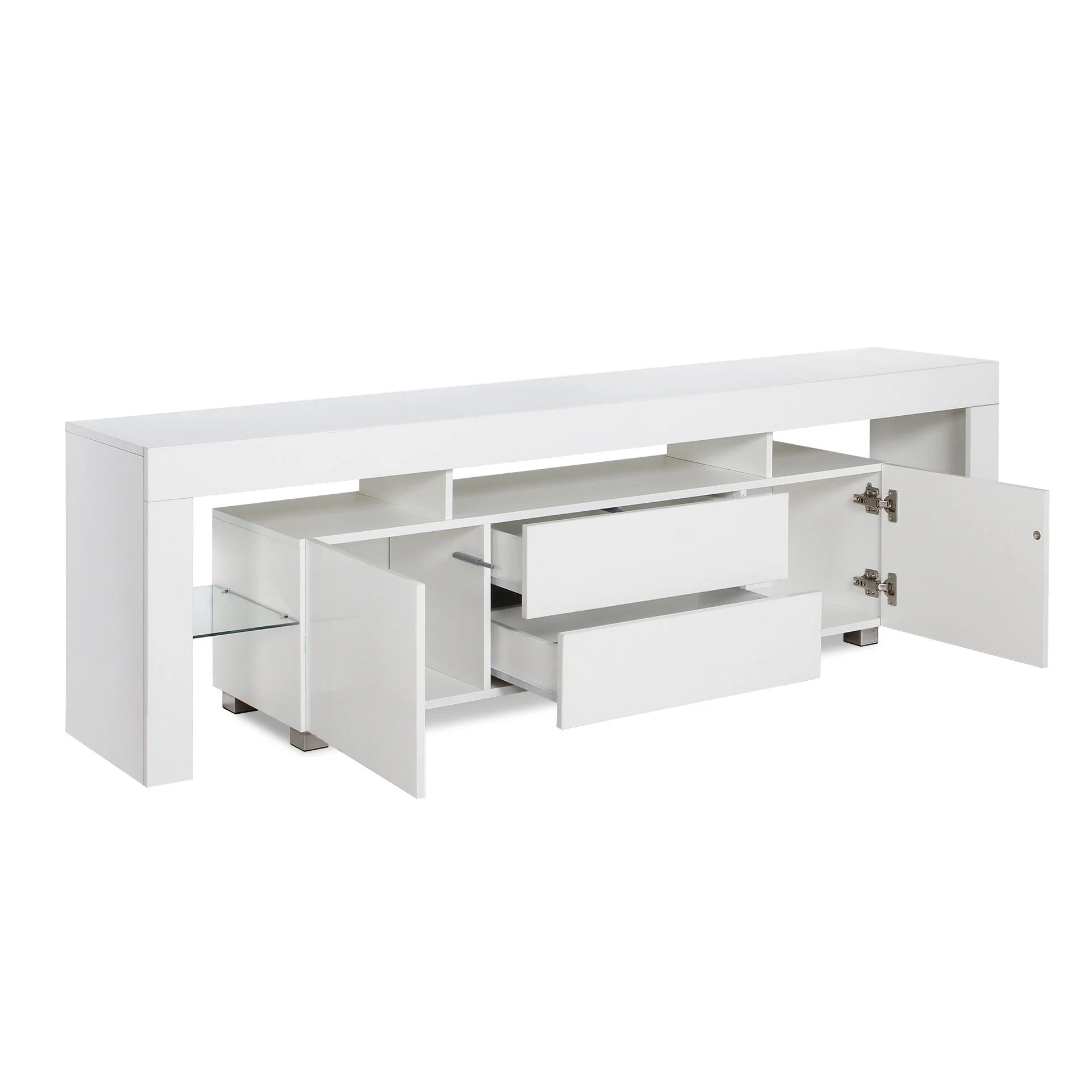 Micco 2m LED Entertainment Unit - White - Image 12
