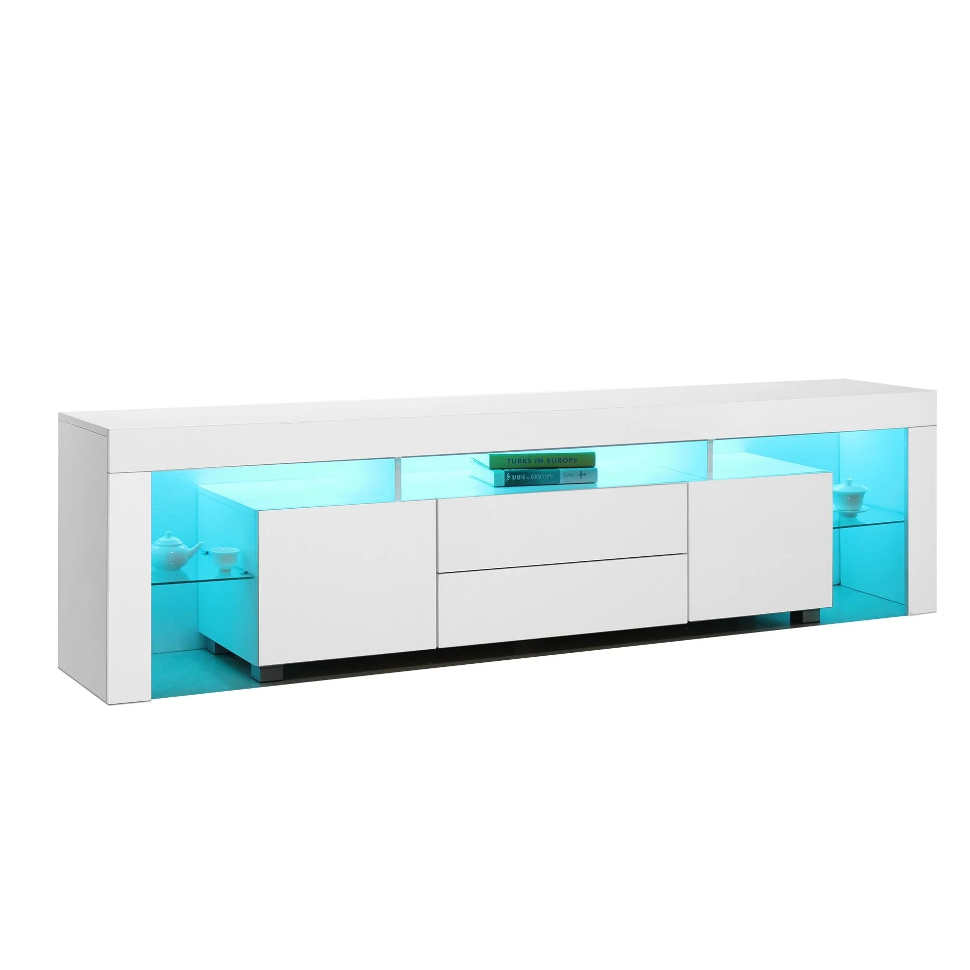 Micco 2m LED Entertainment Unit - White - Image 9