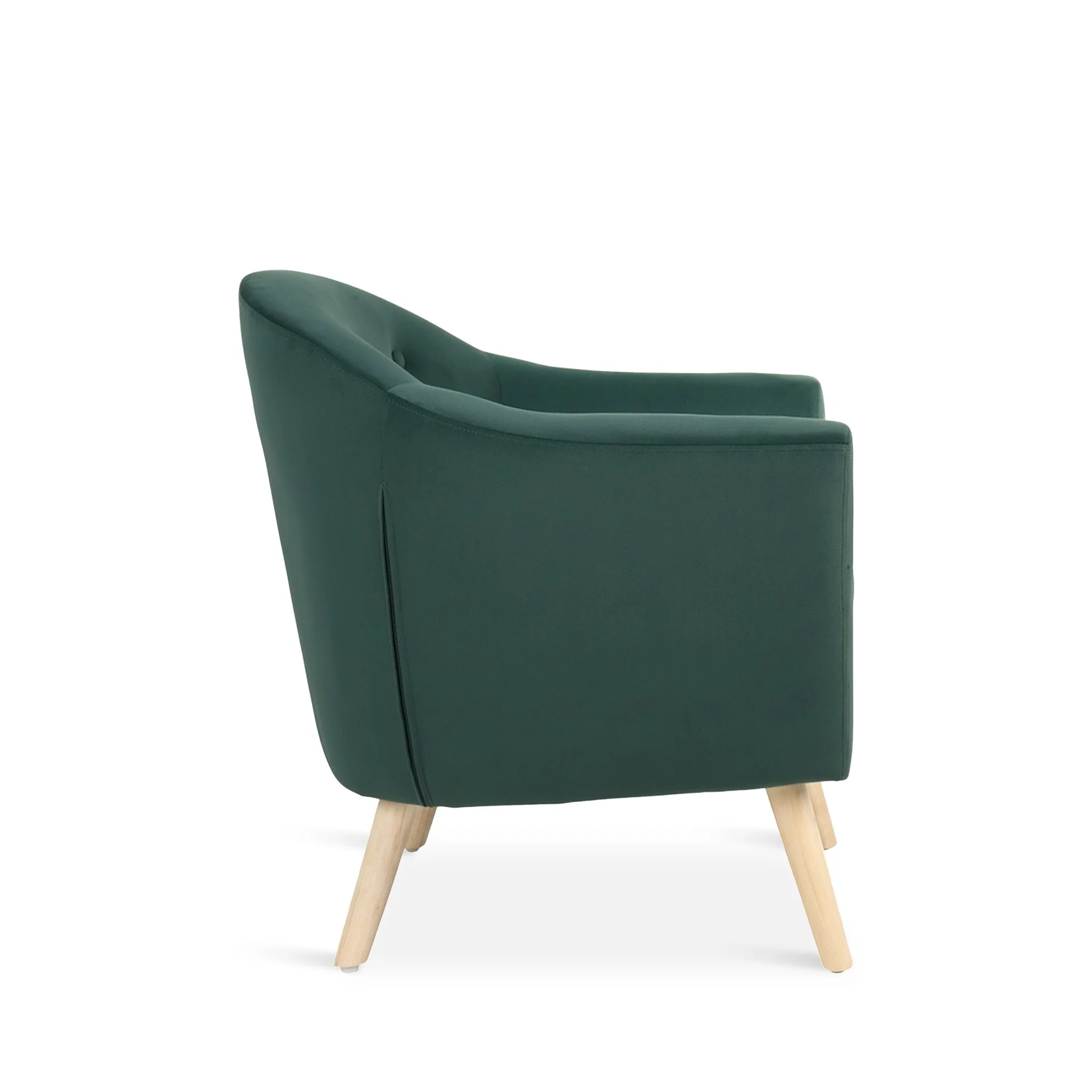Millo Velvet Armchair - Dark Green - Image 12
