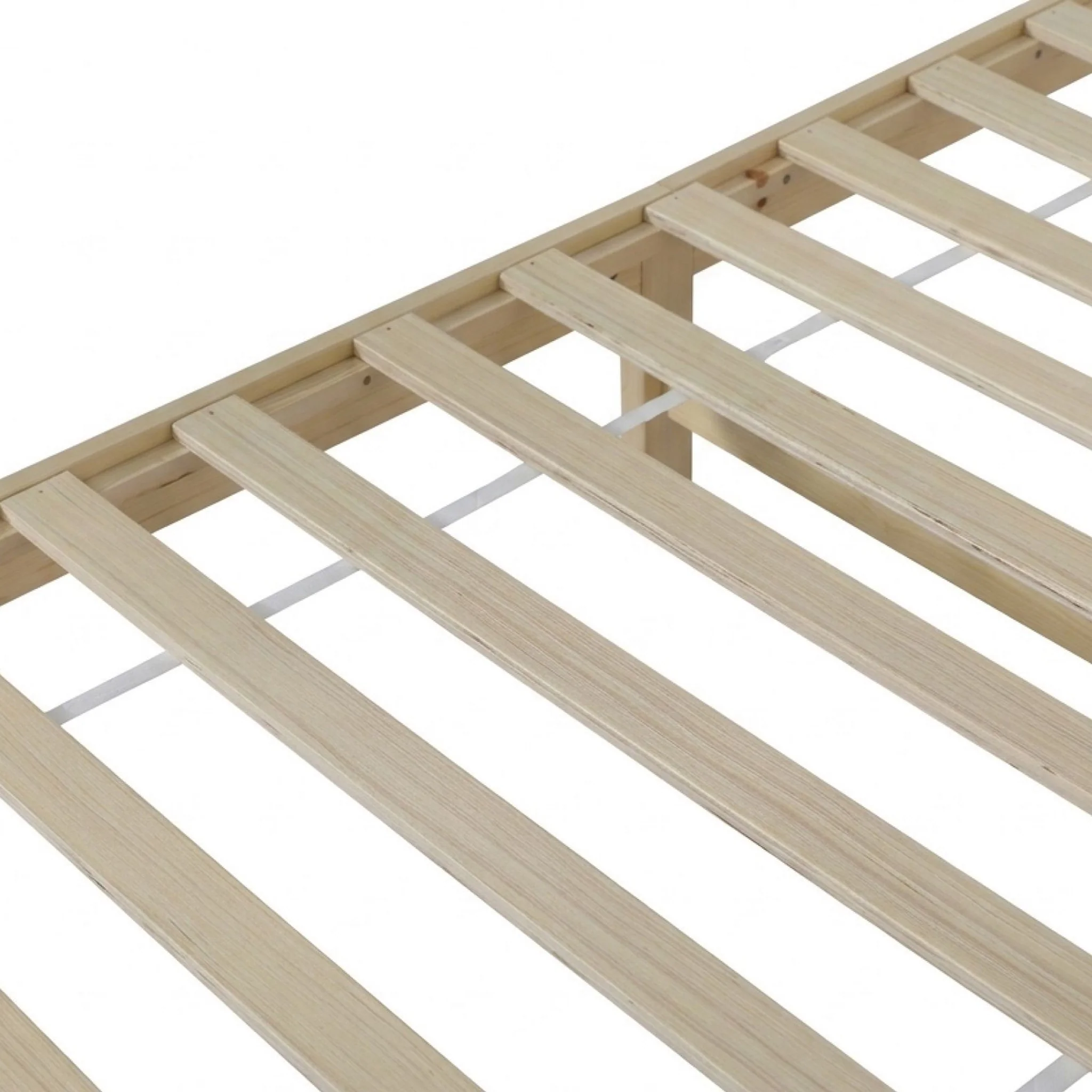 Miro King Single Wooden Bed Frame - Natural - Image 10