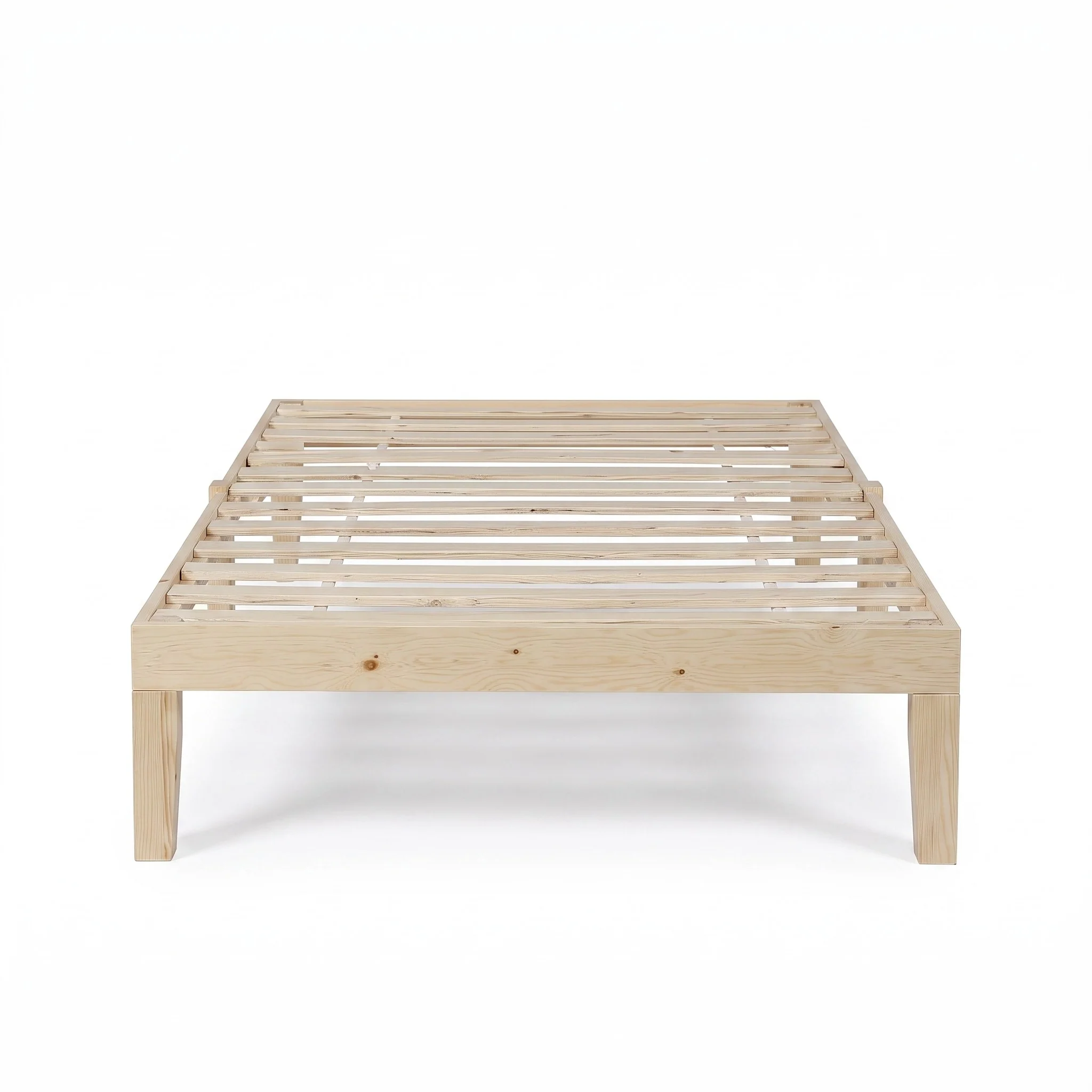 Miro King Single Wooden Bed Frame - Natural - Image 8
