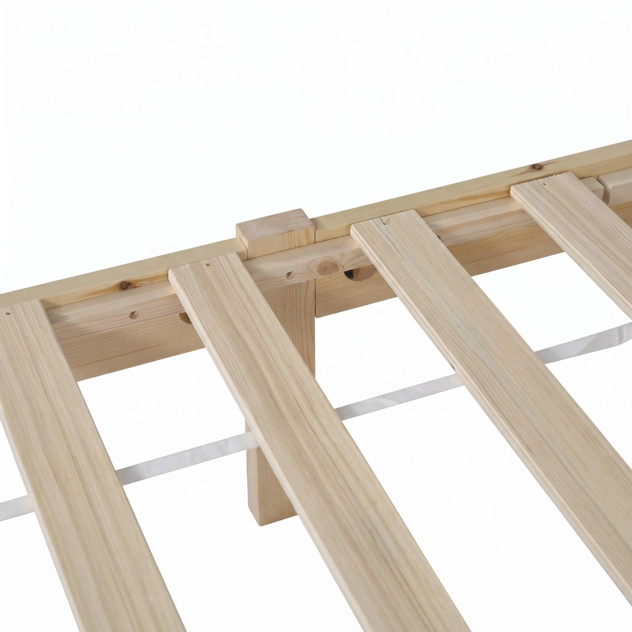 Miro Single Wooden Bed Frame - Natural - Image 12