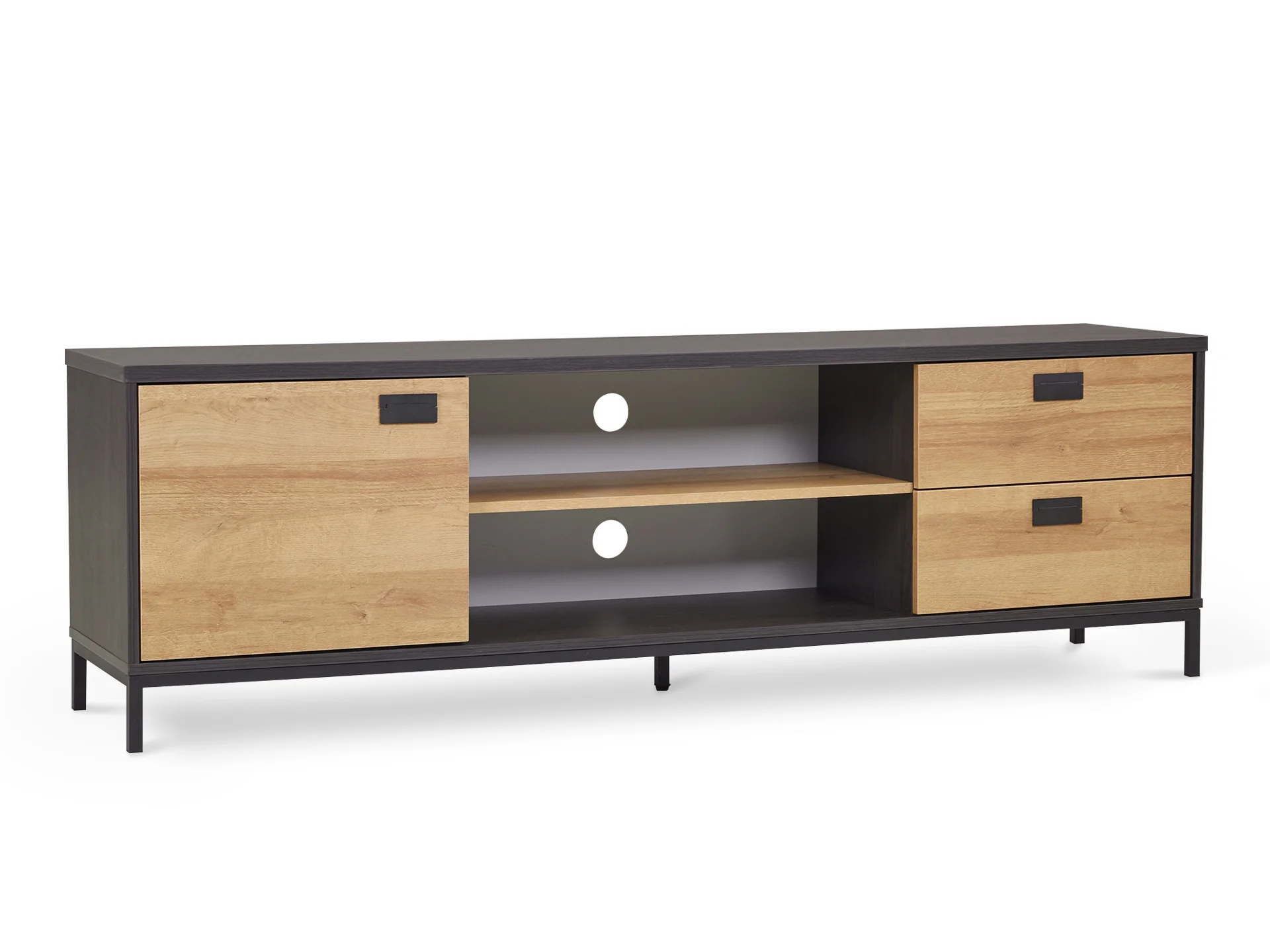 Morris 1.8m Entertainment Unit - Oak - Image 2