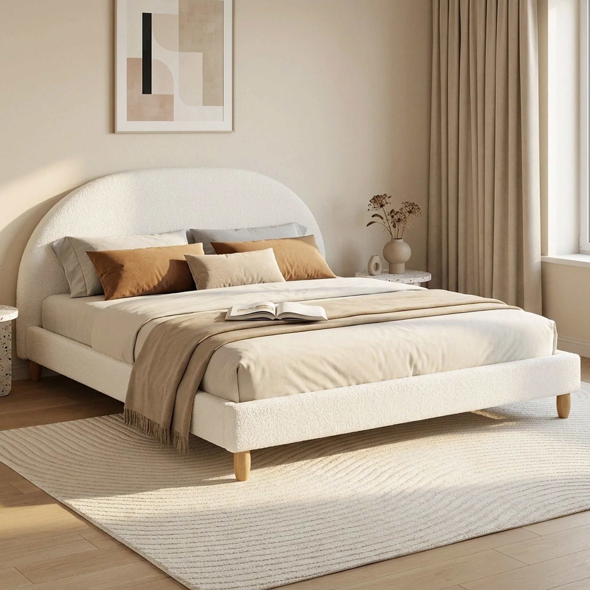MORUISG King Bed Frame - White - Image 3