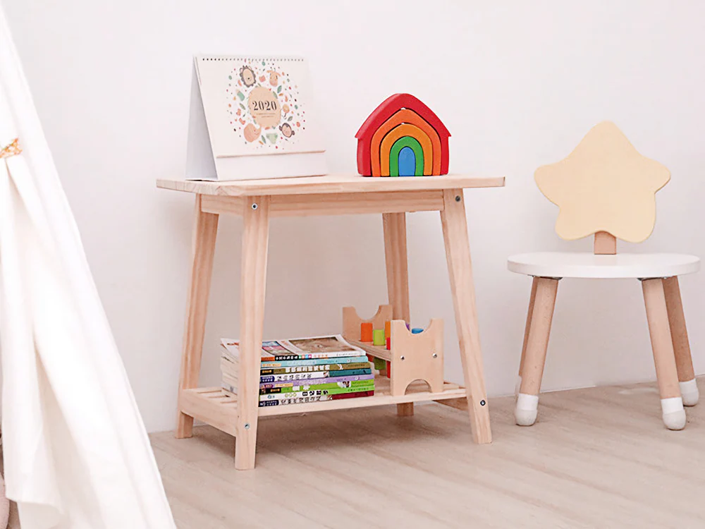 MYLES Wooden Side Table - OAK