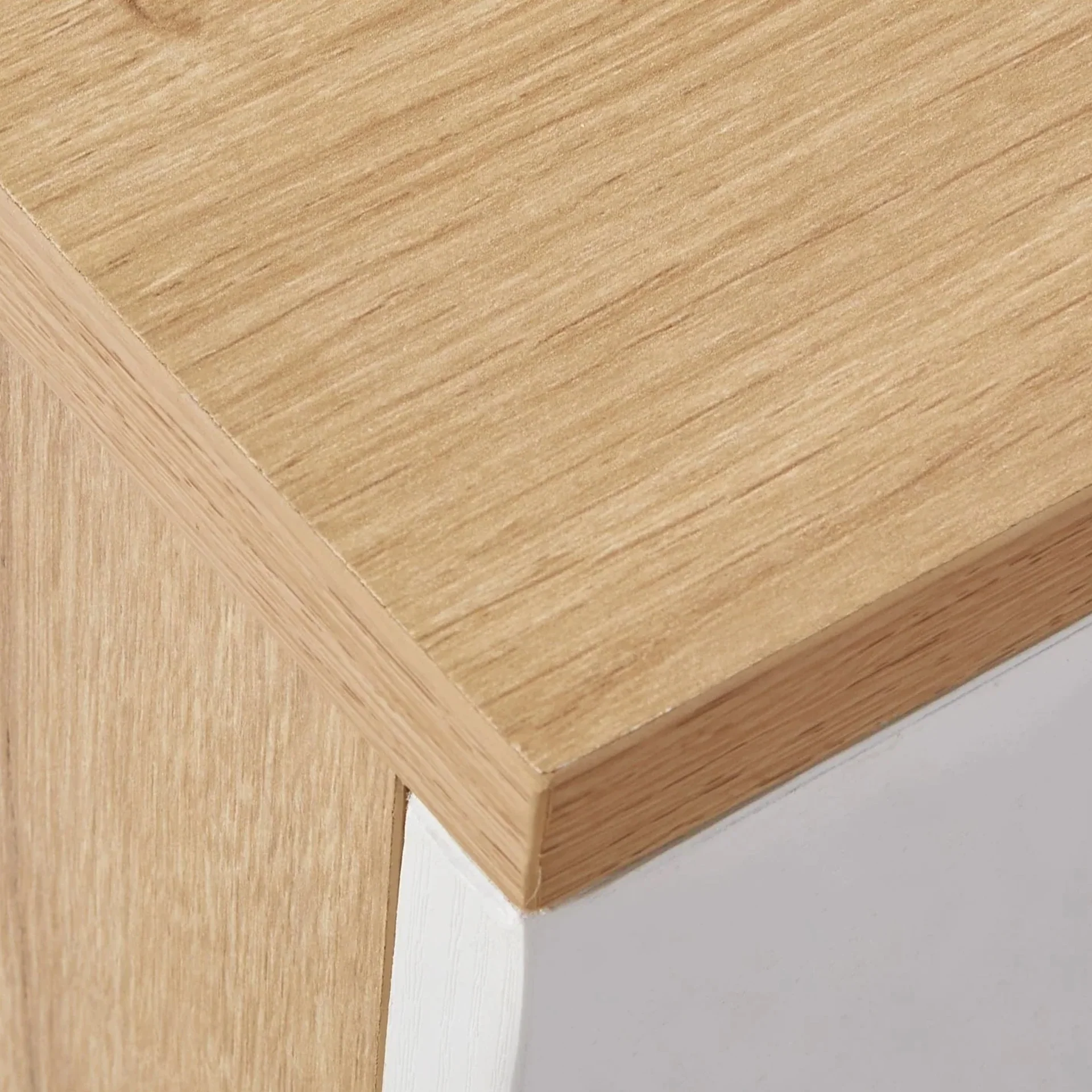 Nakia 3 Drawer Filing Cabinet - Oak+White - Image 11