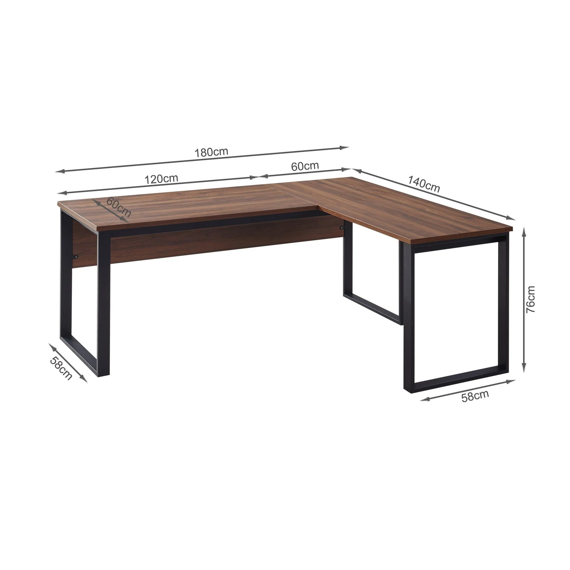 Nakia Computer Corner Desk - Walnut - Image 10