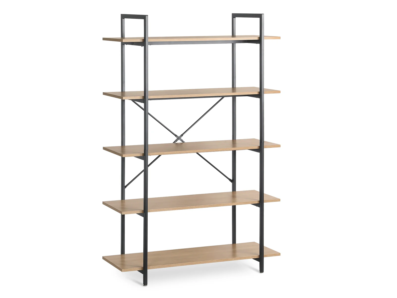NATRON 5 Tier Bookshelf - OAK - Image 4